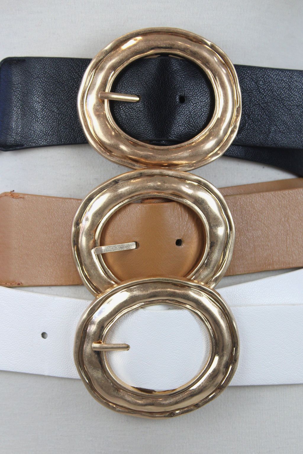 TTB-80 Cinto con Elástico Hebilla Circular Corrugada