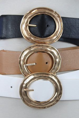 TTB-80 Cinto con Elástico Hebilla Circular Corrugada