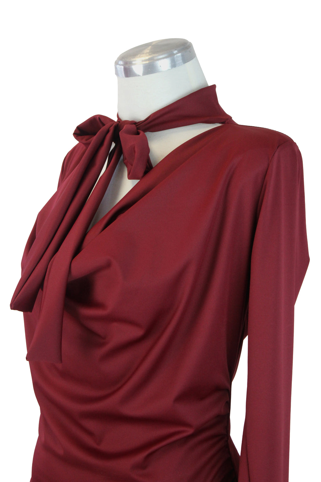 1327LCJ Blusa Manga Larga Cuello Suelto con Listón