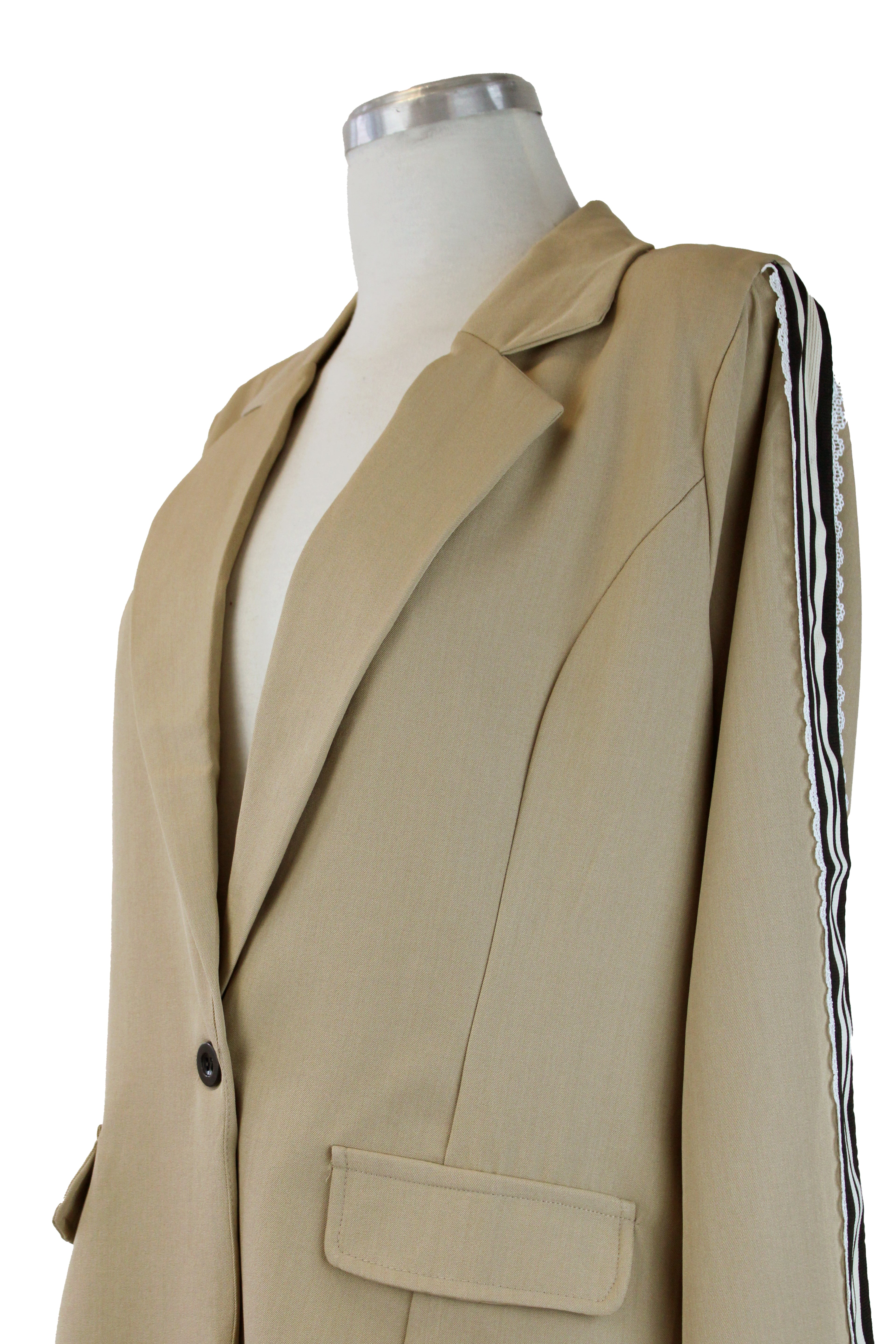 ZS01200 Conjunto Saco Con Encaje Lateral