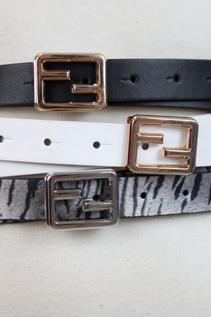 T22092 Conjunto Tres Cintos Delgado con Diseño