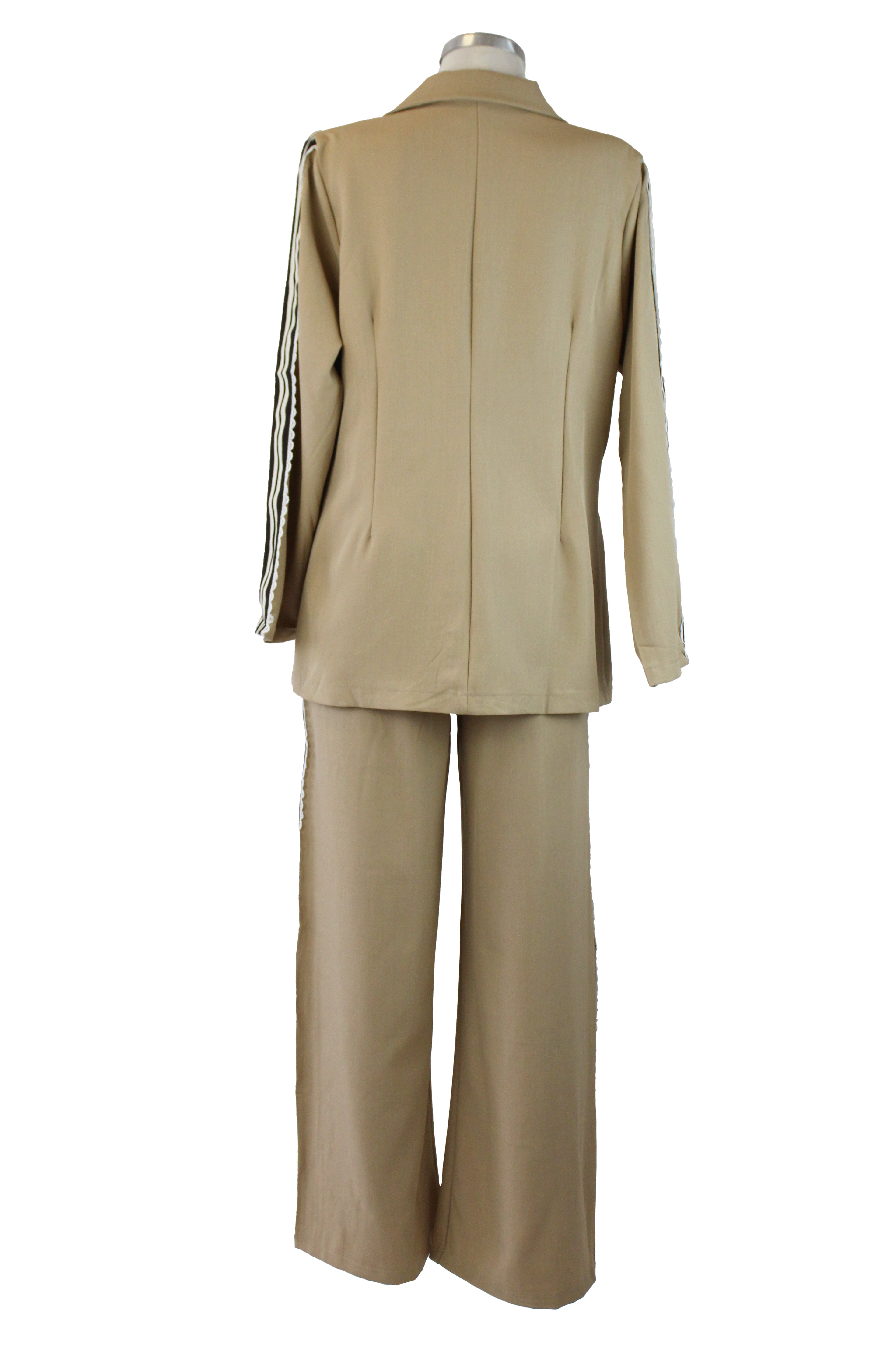 ZS01200 Conjunto Saco Con Encaje Lateral