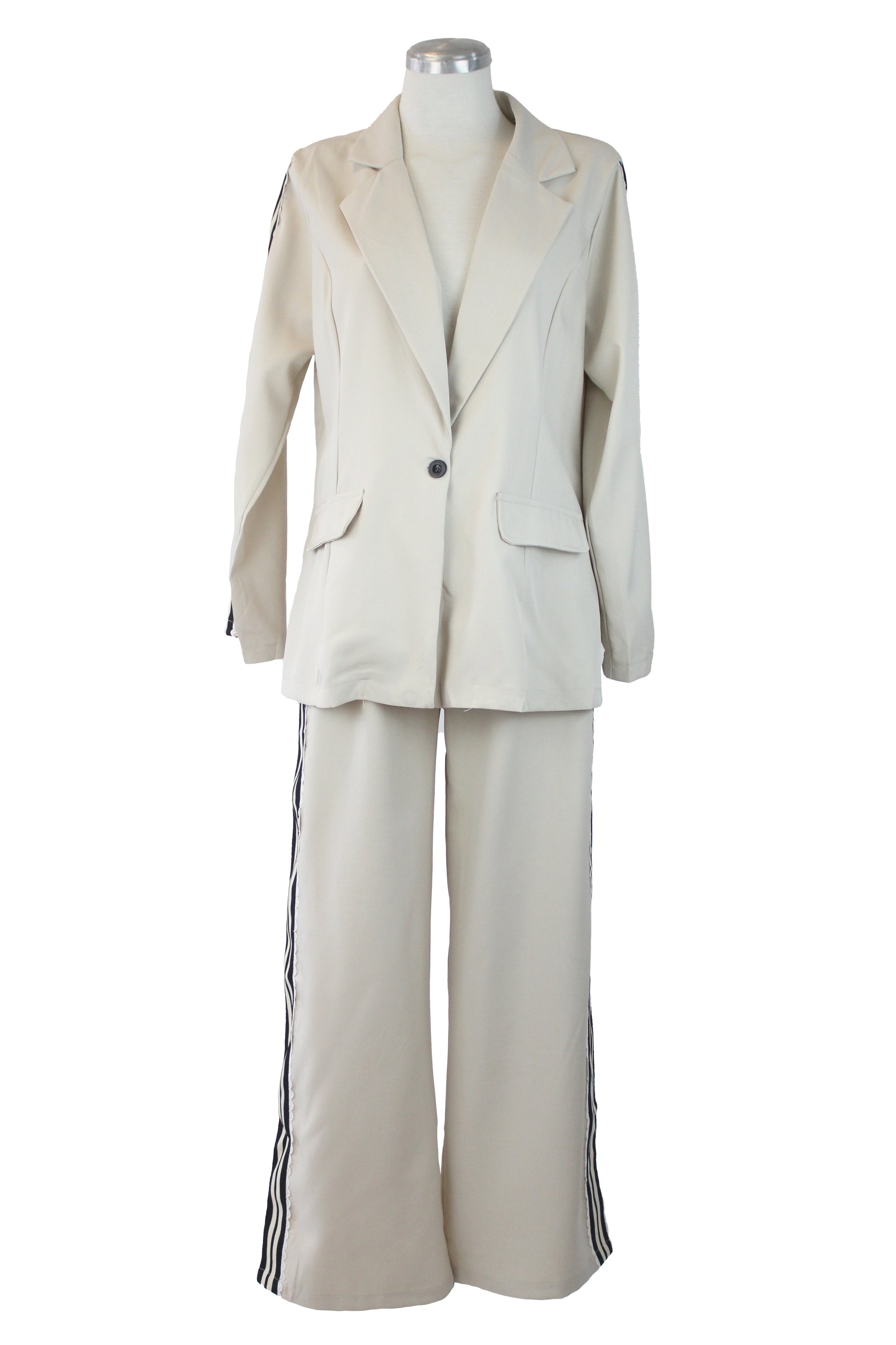 ZS01200 Conjunto Saco Con Encaje Lateral