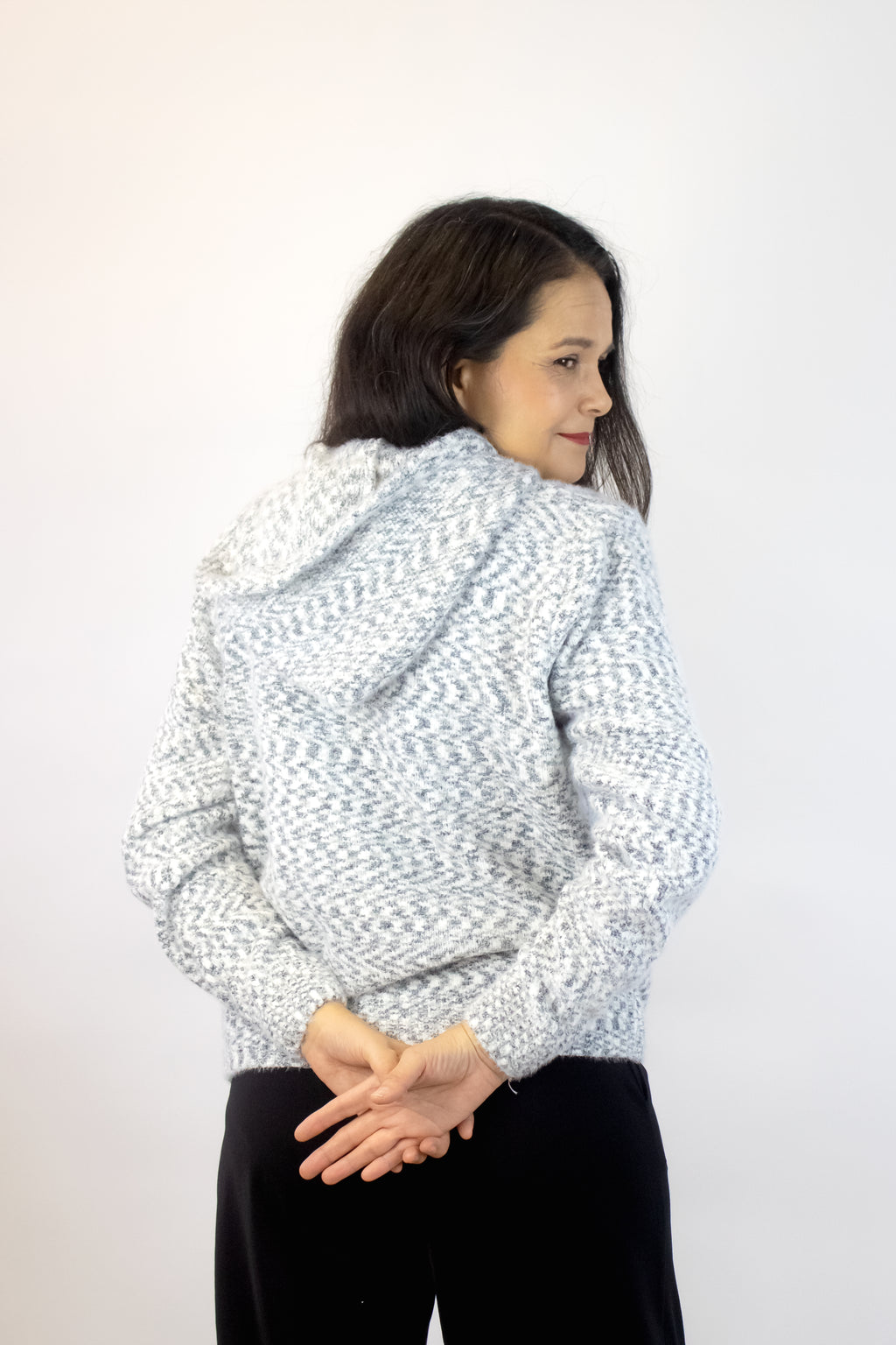 812 Suéter Afelpado Puntos y Estrella al Centro