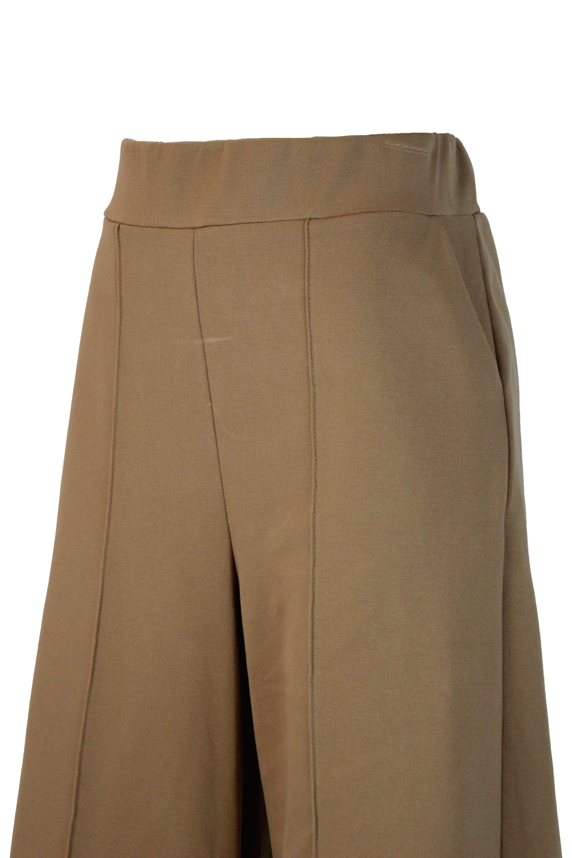 4213BTJ Pantalón Pierna Ancha Mitad Elástico Mitad Pretina