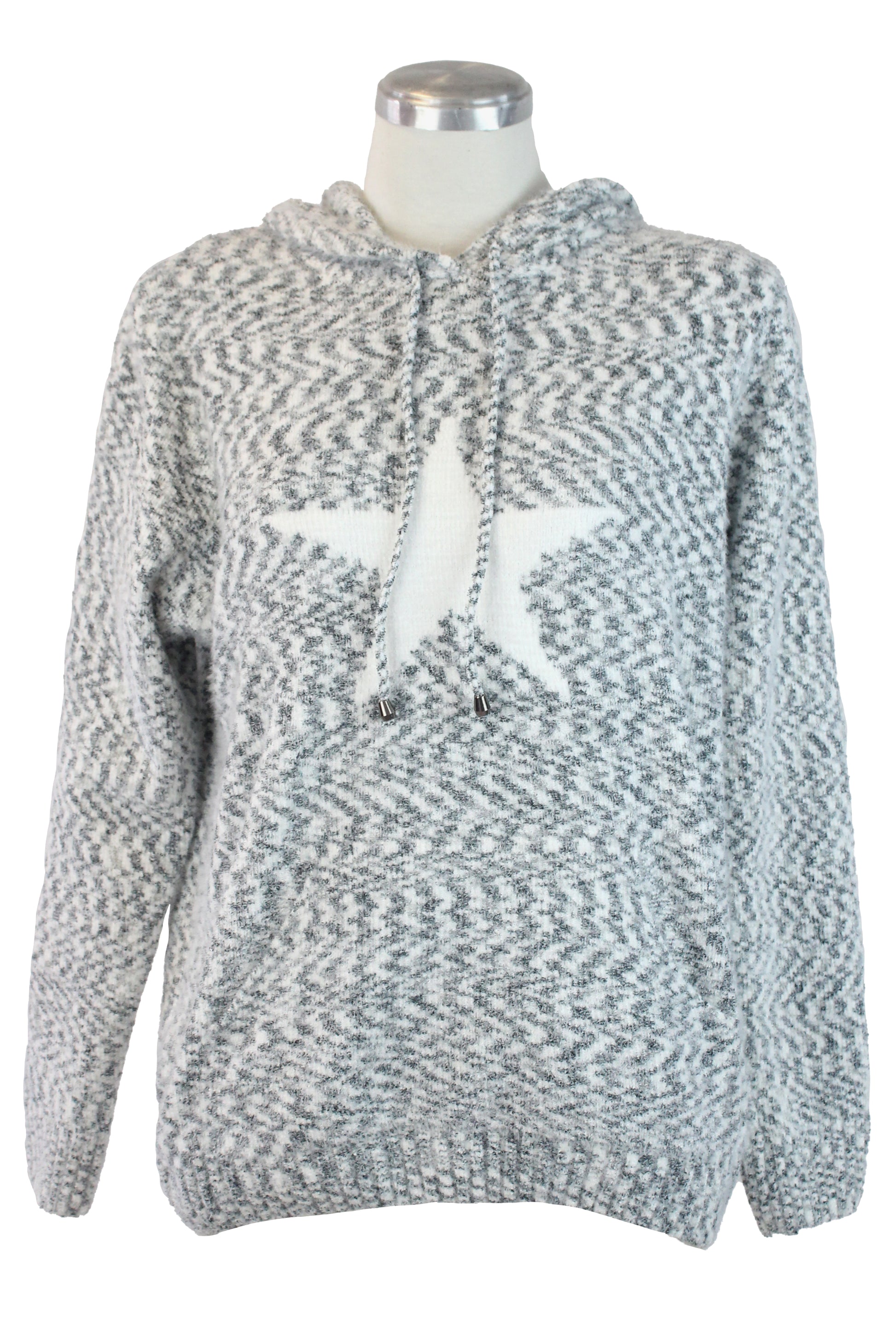 812 Suéter Afelpado Puntos y Estrella al Centro