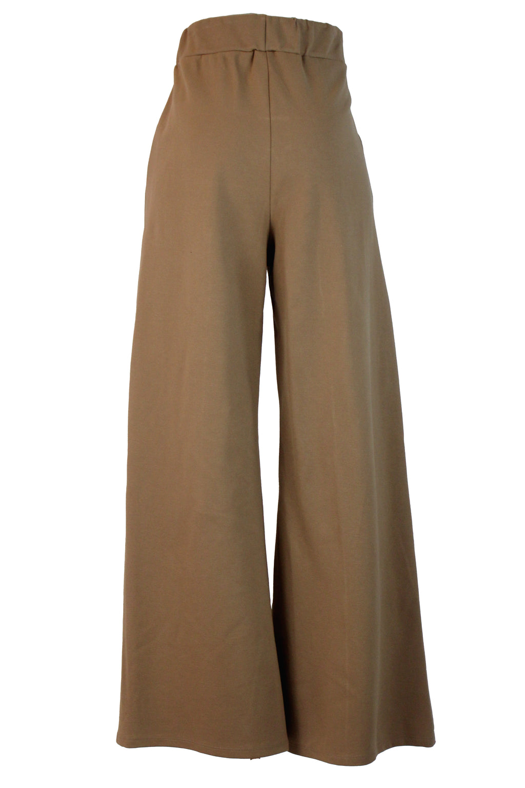 4213BTJ Pantalón Pierna Ancha Mitad Elástico Mitad Pretina