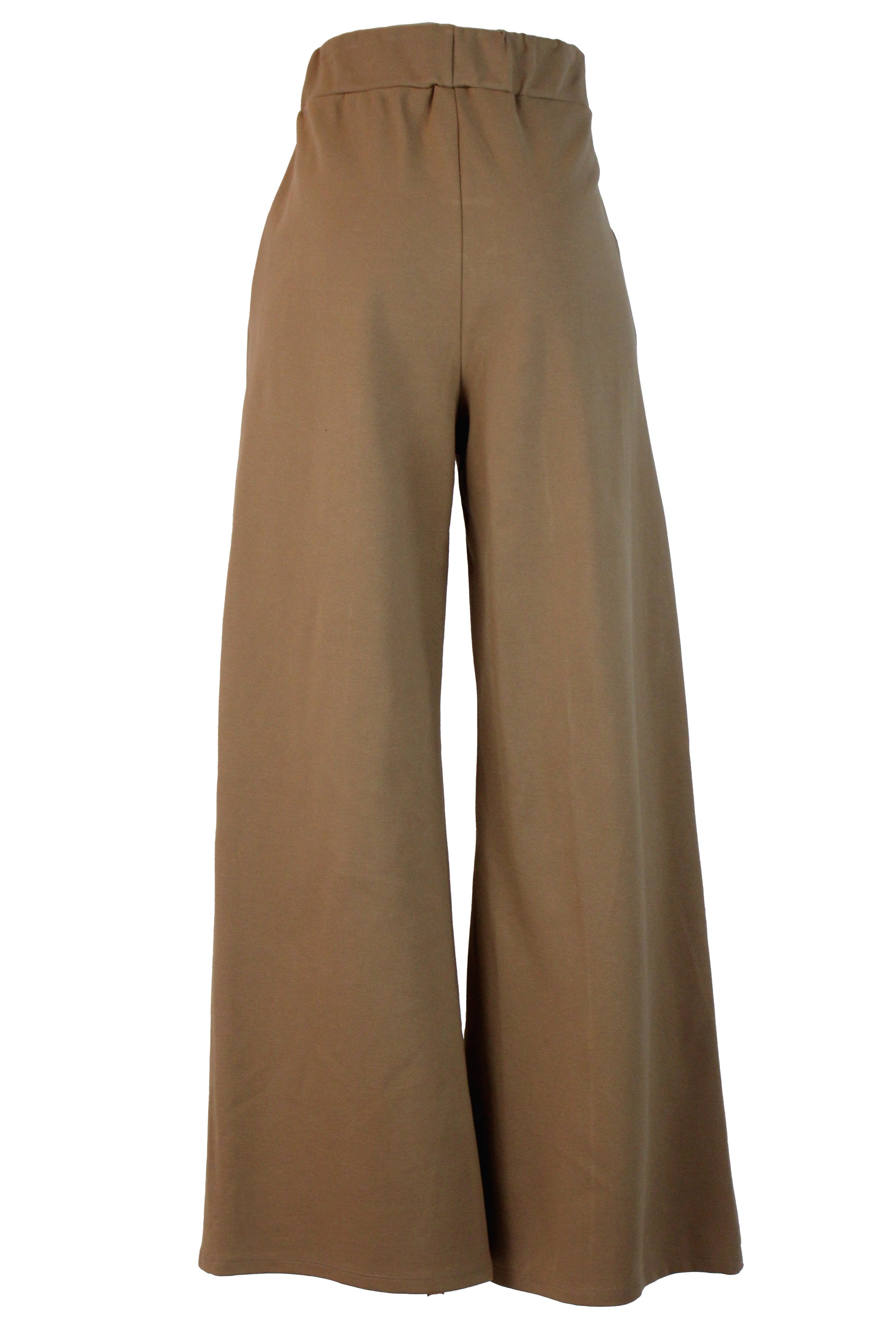 4213BTJ Pantalón Pierna Ancha Mitad Elástico Mitad Pretina