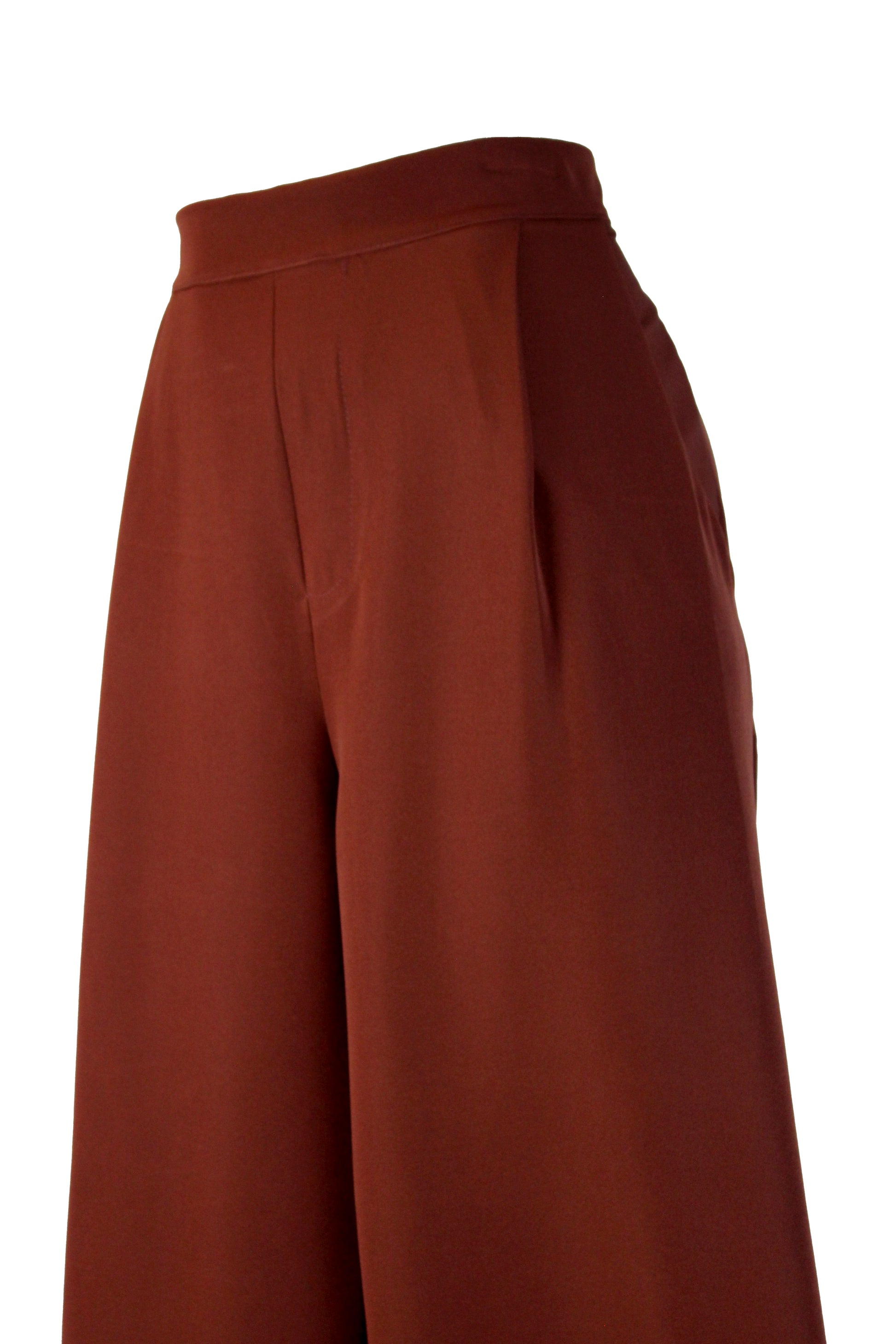 4213BTJ Pantalón Pierna Ancha Mitad Elástico Mitad Pretina