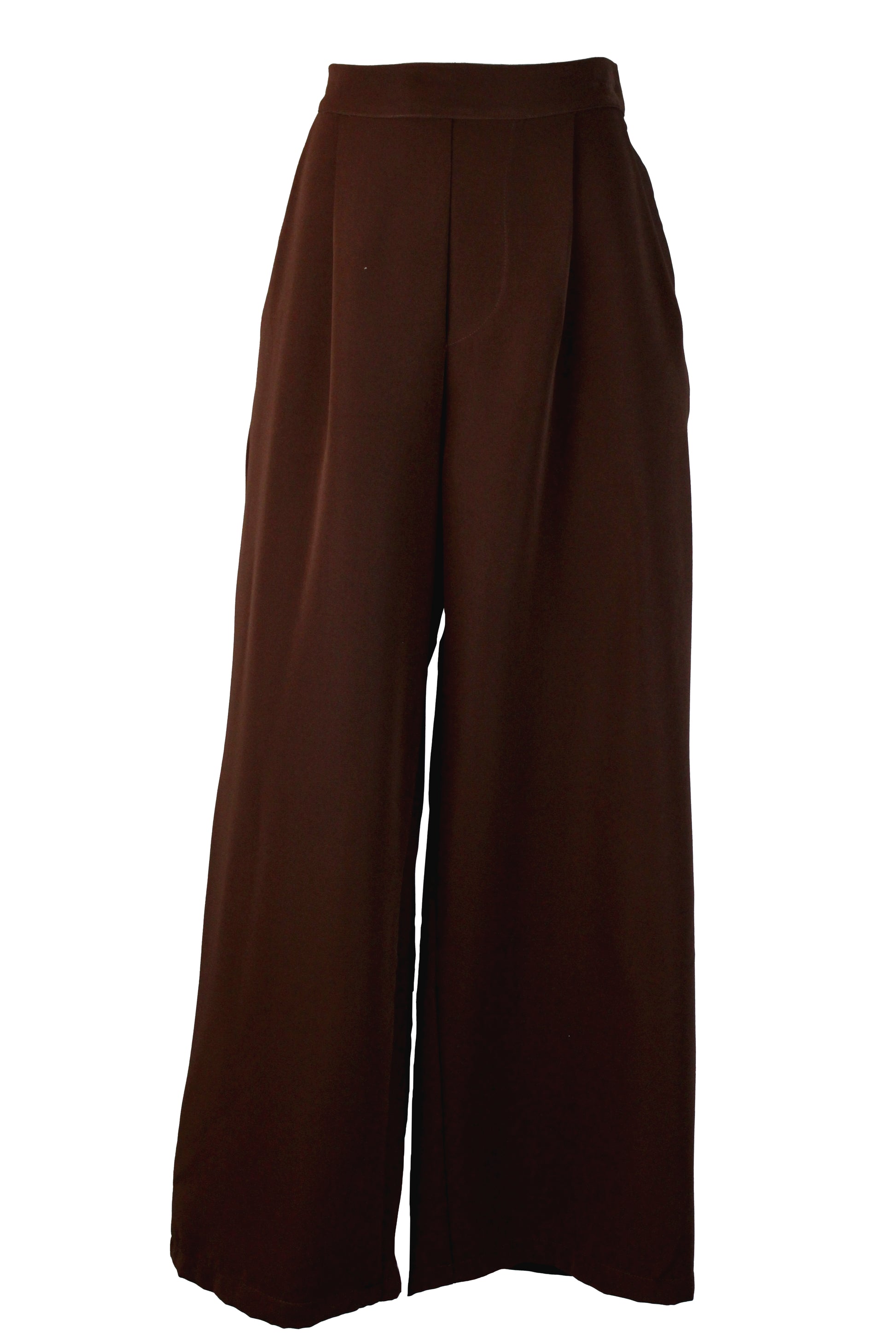 4213BTJ Pantalón Pierna Ancha Mitad Elástico Mitad Pretina