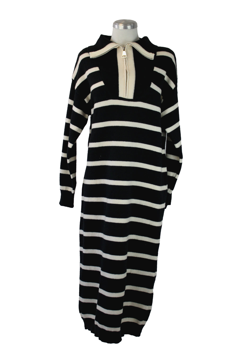 3100 Vestido Tipo Suéter Cuello Tortuga