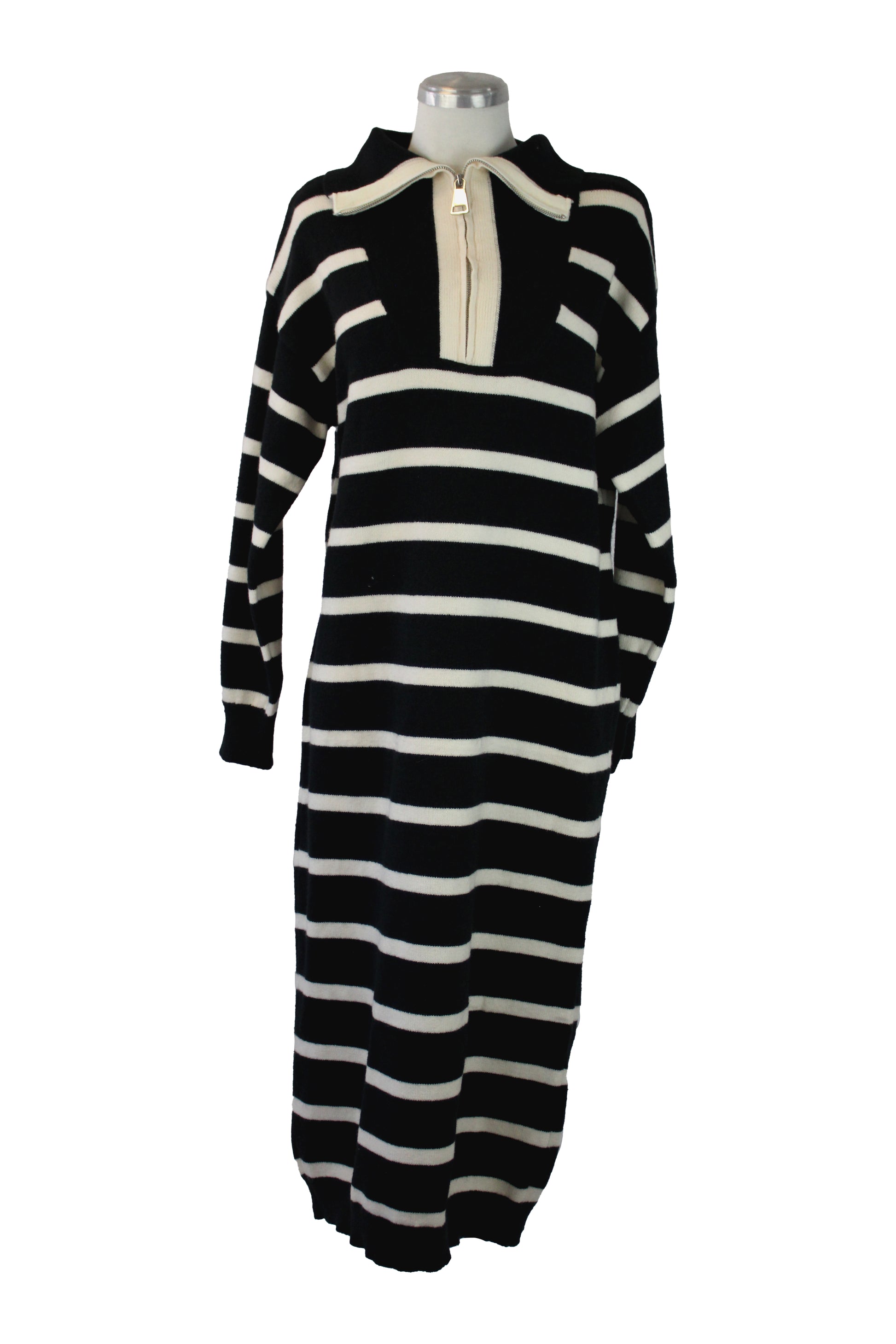 3100 Vestido Tipo Suéter Cuello Tortuga