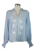 YM16060 Blusa Manga Larga Bordada
