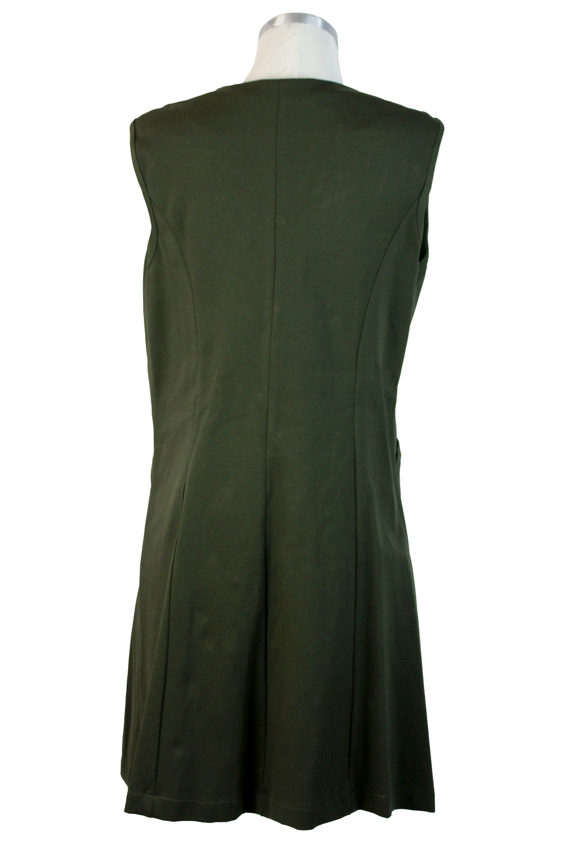 4243SPJ Vestido Sin Mangas Botones Dorados