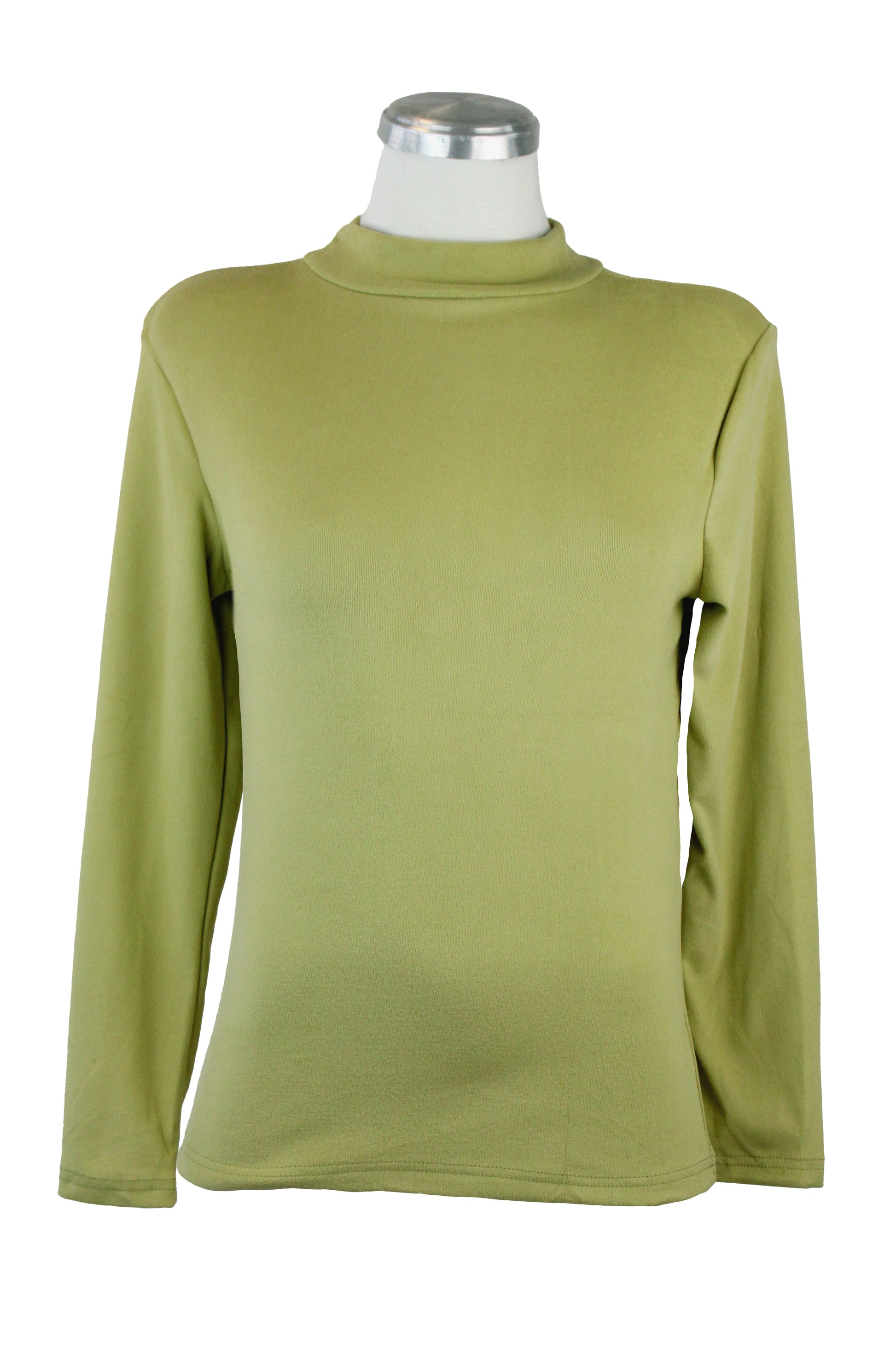 JW3089 Blusa Lisa Afelpada con Cuello Tortuga