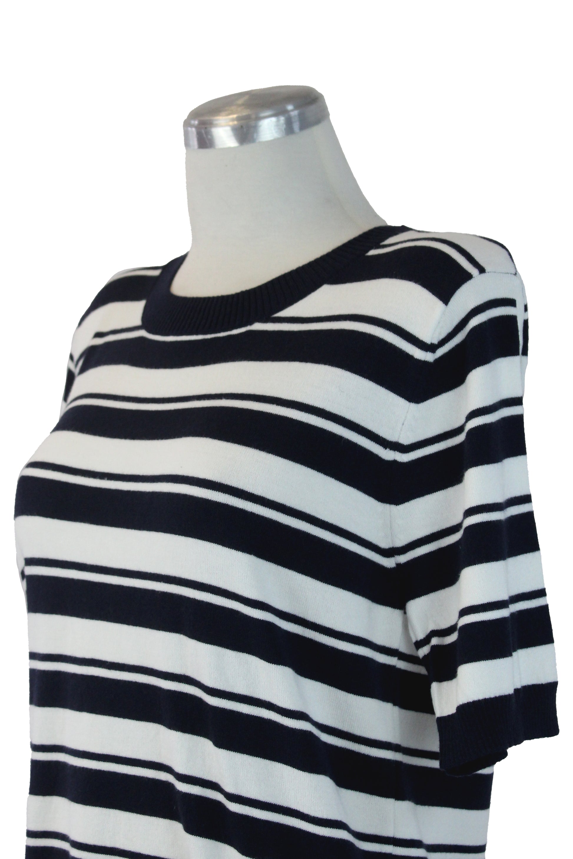 5613 Blusa Manga 2/4 Doble Franja