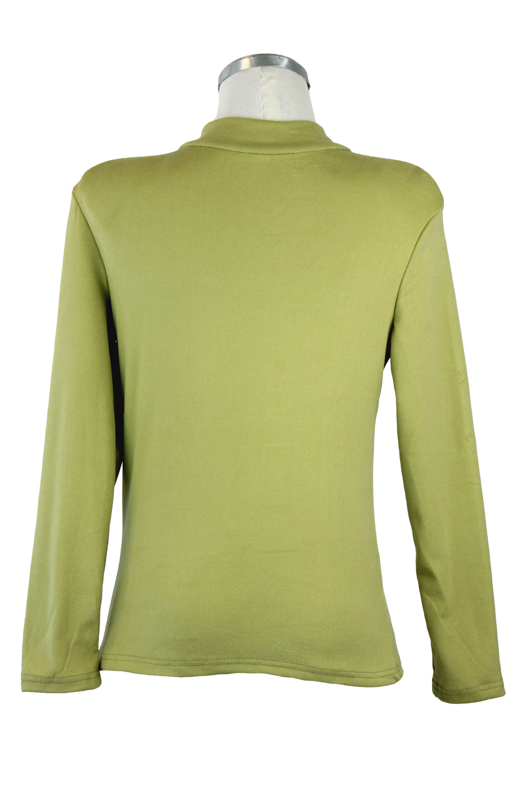 JW3089 Blusa Lisa Afelpada con Cuello Tortuga