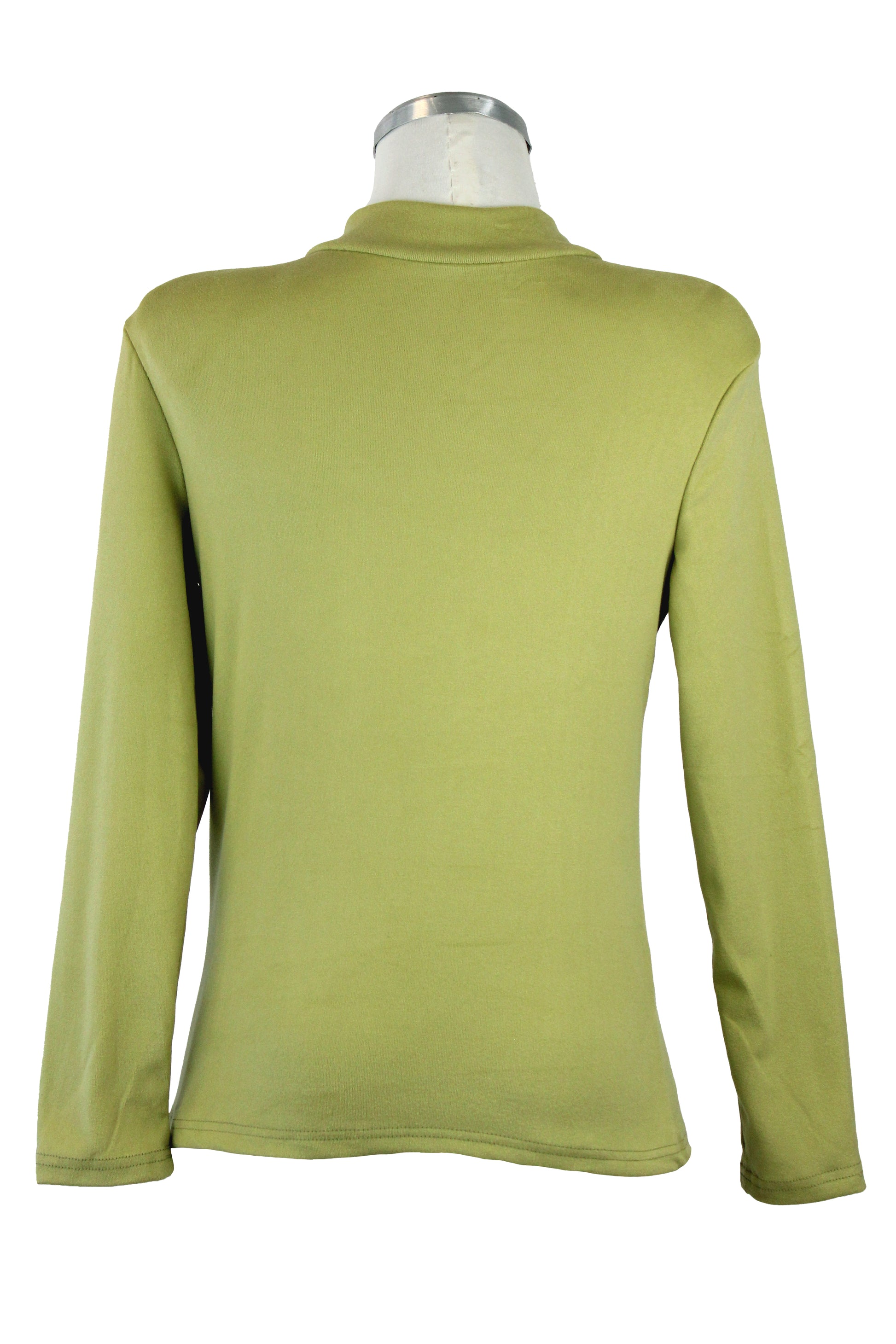 JW3089 Blusa Lisa Afelpada con Cuello Tortuga
