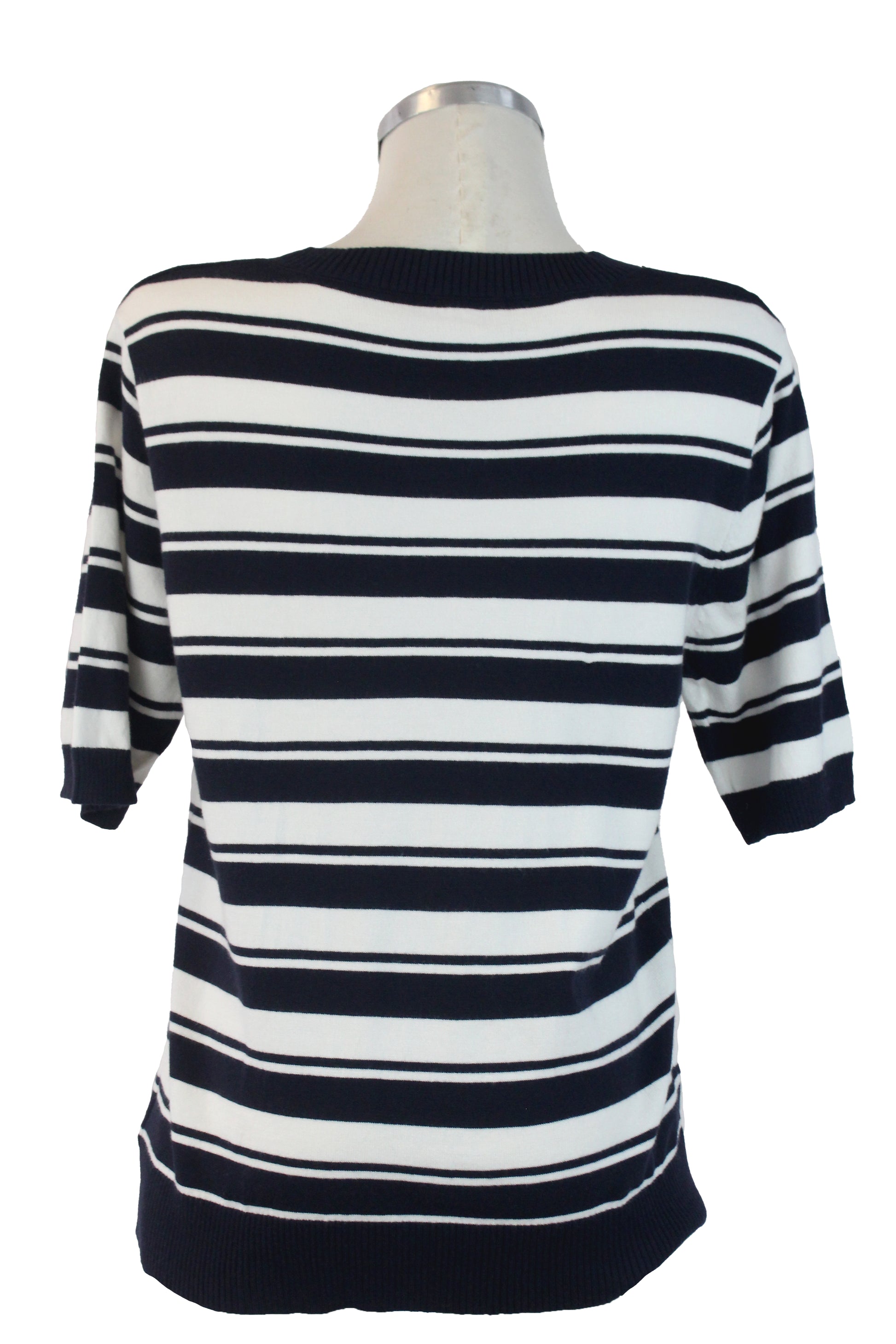 5613 Blusa Manga 2/4 Doble Franja