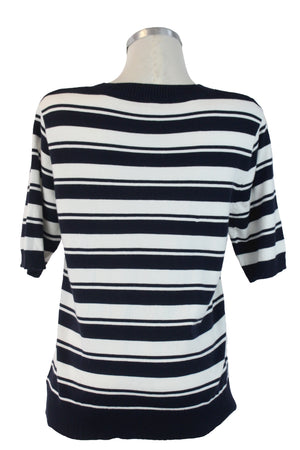 5613 Blusa Manga 2/4 Doble Franja