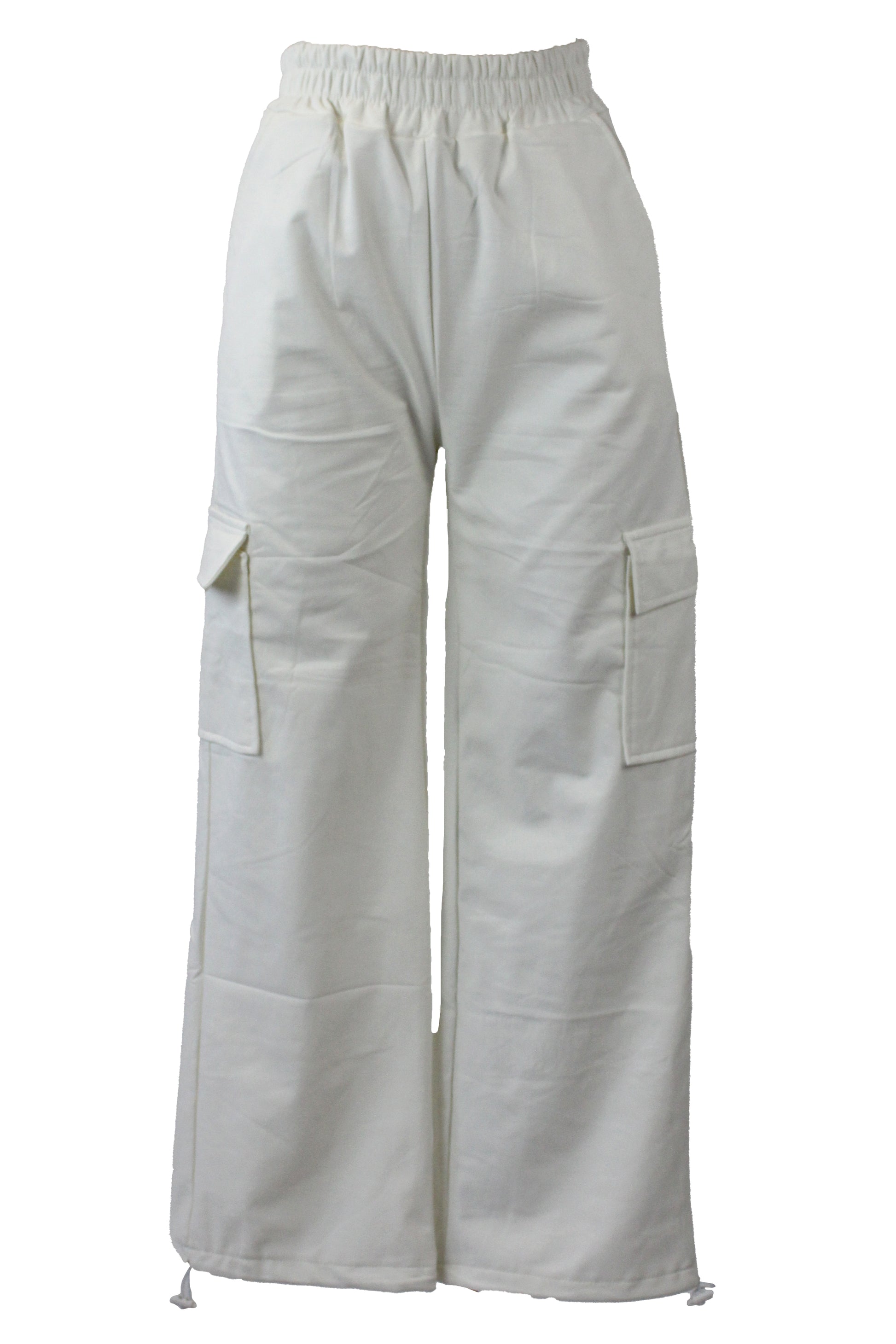 F53 Pantalón Recto Tipo Cargo de Vinipiel