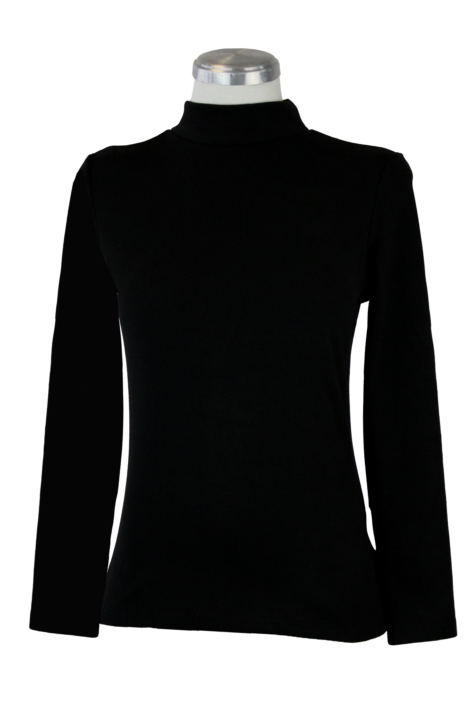 JW3089 Blusa Lisa Afelpada con Cuello Tortuga