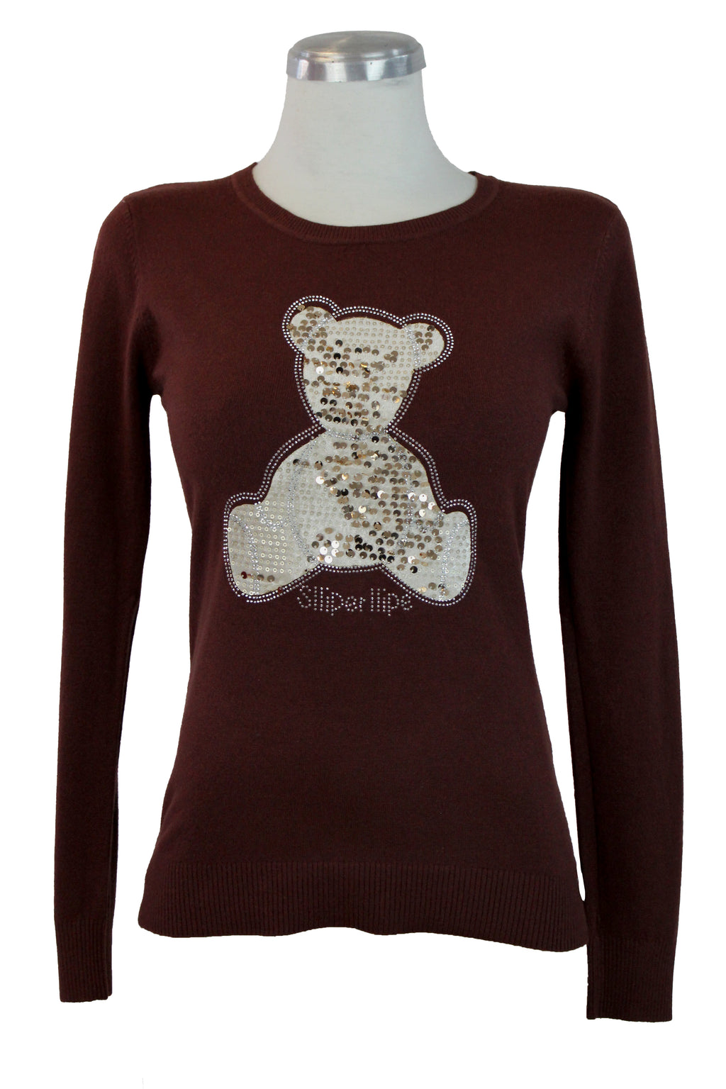 OJ-2796M Blusa Tipo Suéter Diseño Oso de Lentejuelas