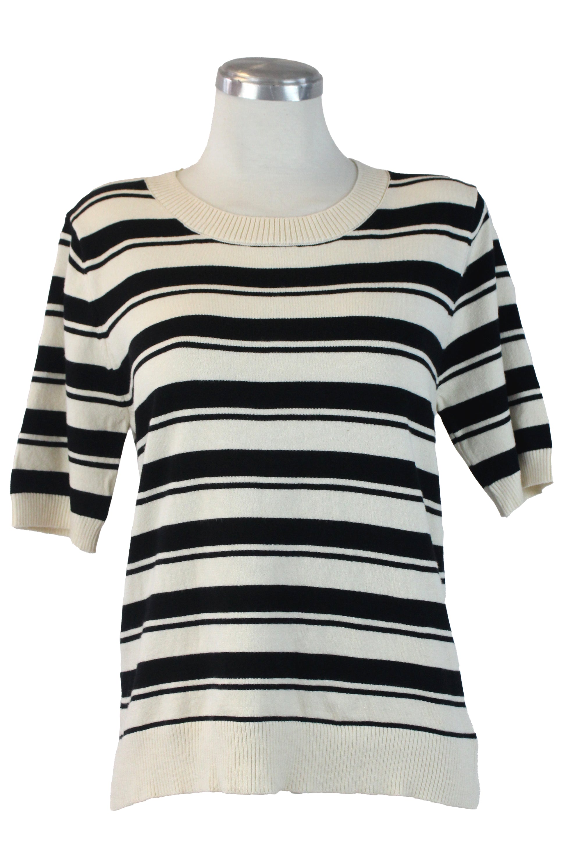 5613 Blusa Manga 2/4 Doble Franja