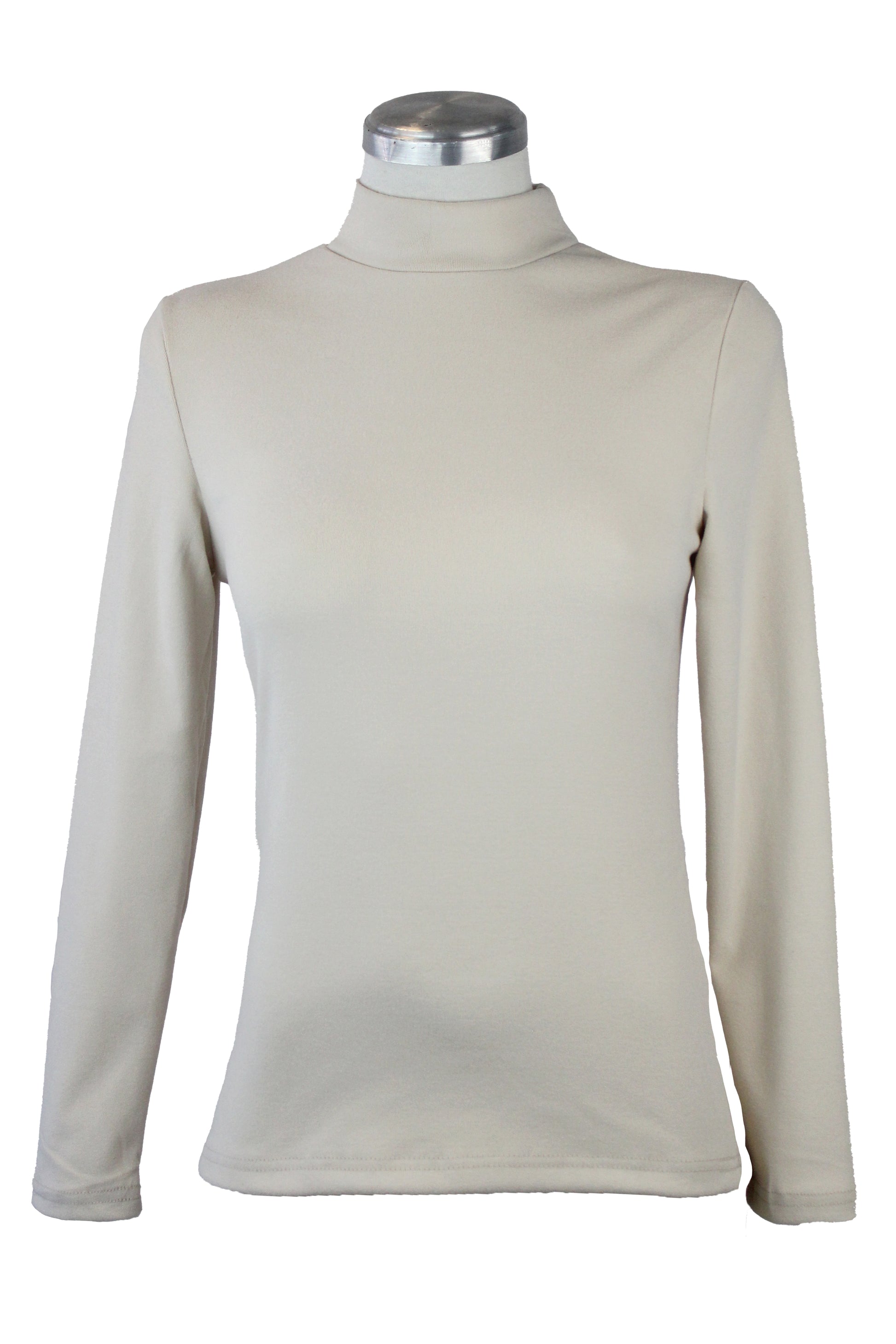 JW3089 Blusa Lisa Afelpada con Cuello Tortuga