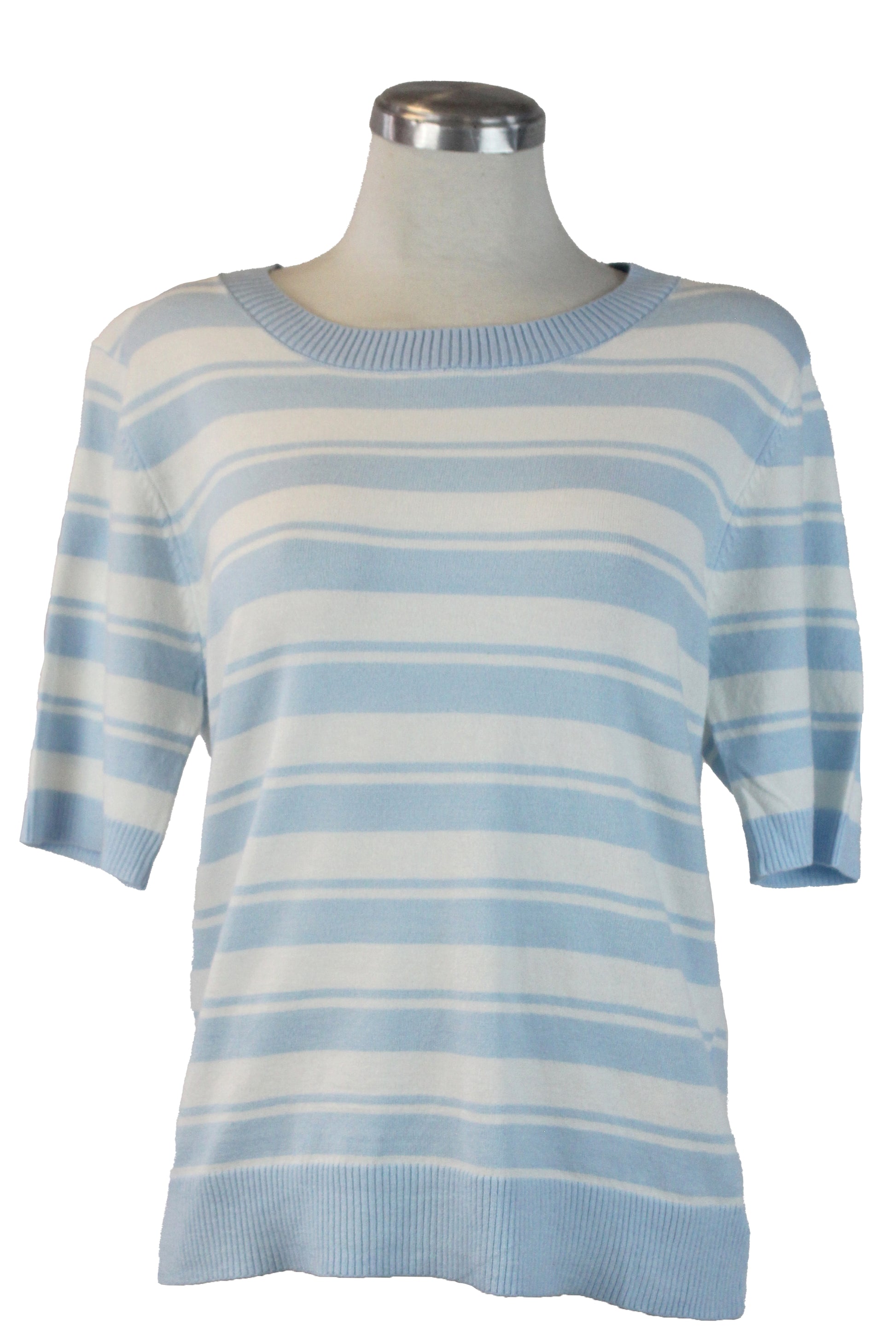 5613 Blusa Manga 2/4 Doble Franja