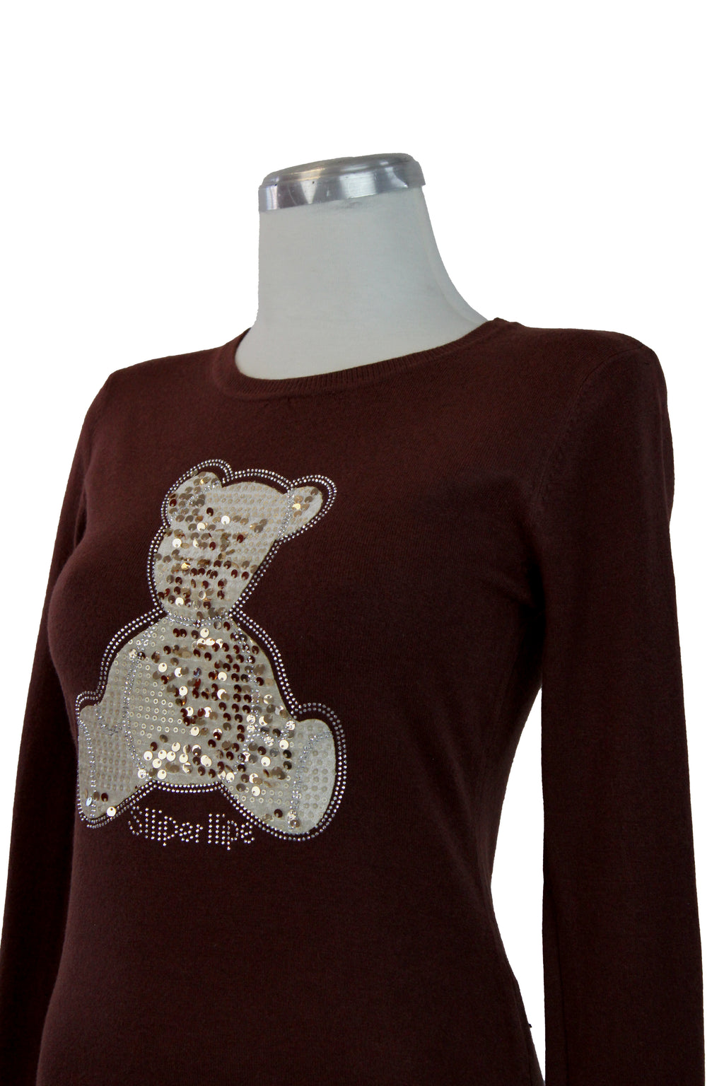 OJ-2796M Blusa Tipo Suéter Diseño Oso de Lentejuelas
