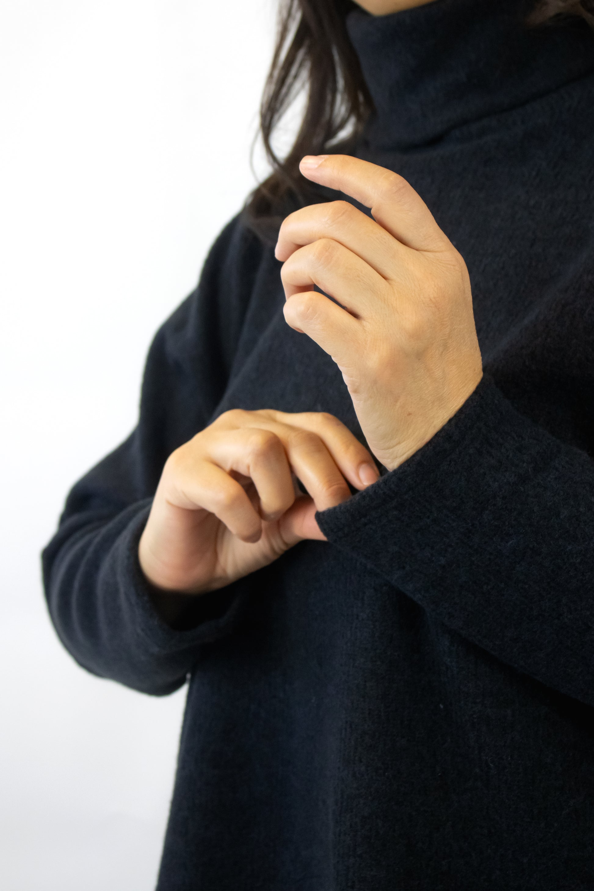 2711RBRJ Blusón con Cuello de Tortuga y Manga Abullonada