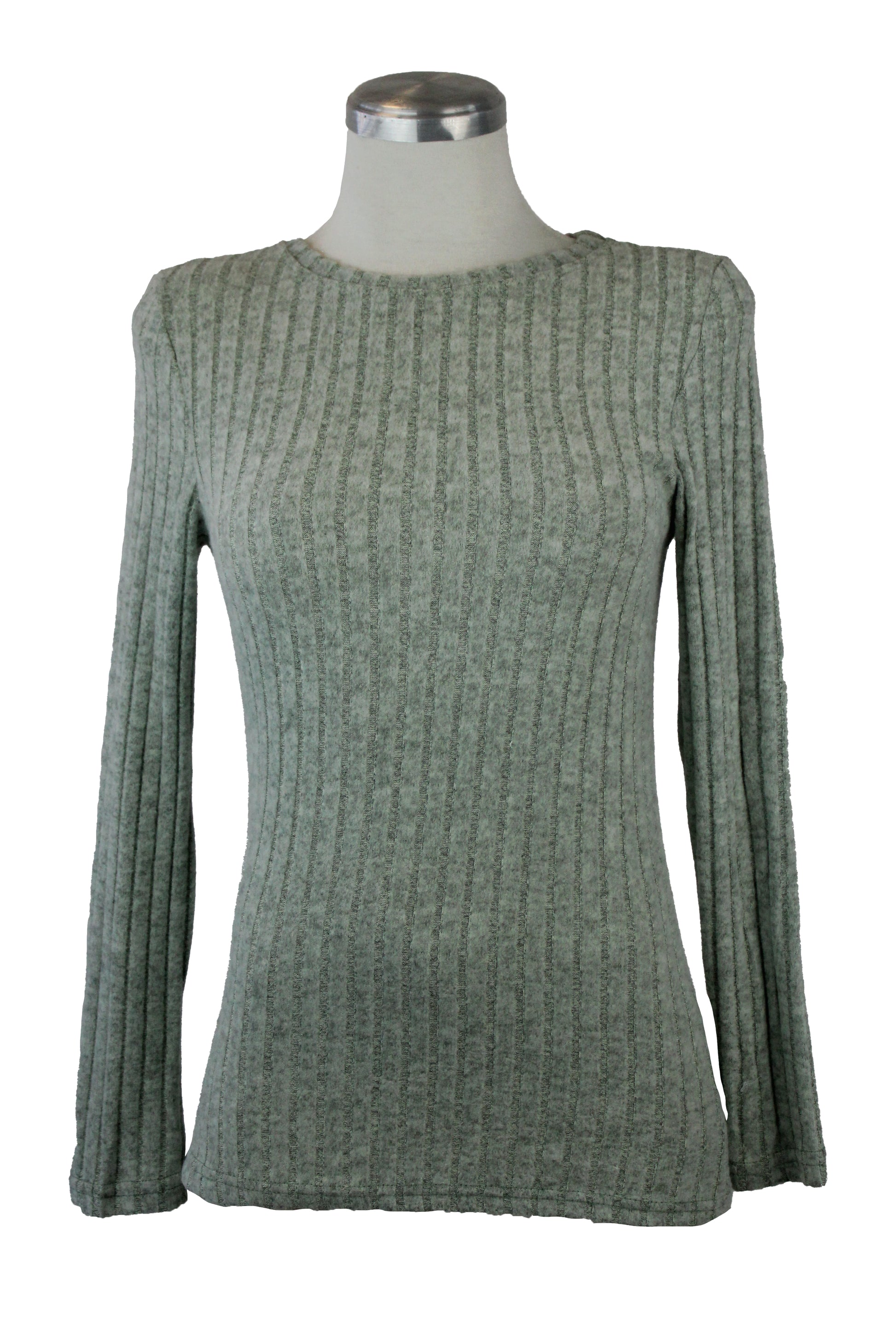 JW395 Blusa Líneas Verticales Afelpada
