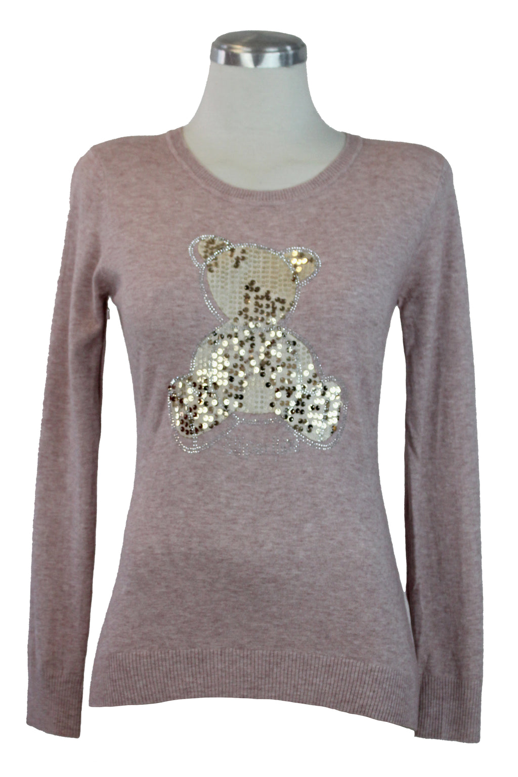 OJ-2796M Blusa Tipo Suéter Diseño Oso de Lentejuelas