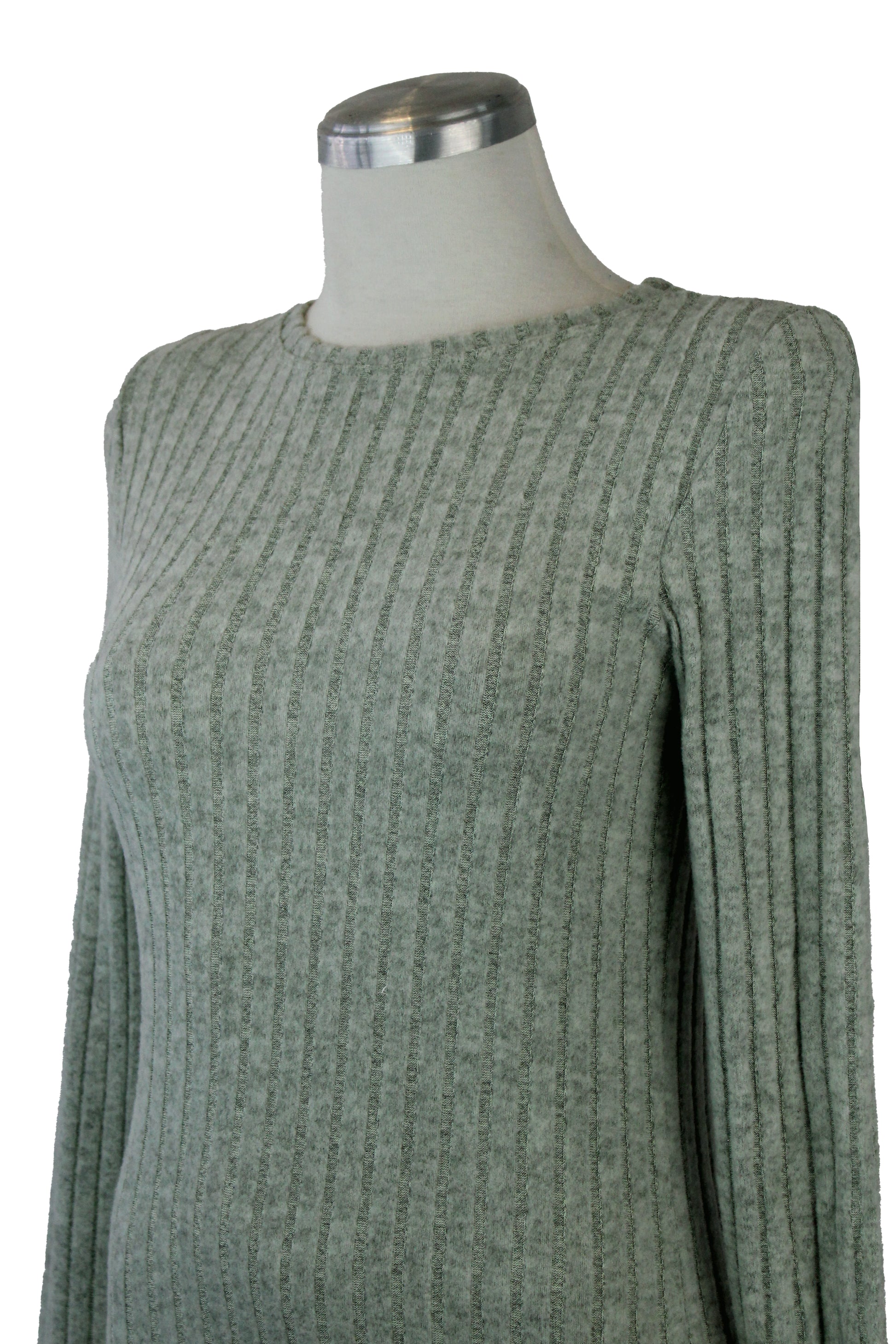 JW395 Blusa Líneas Verticales Afelpada