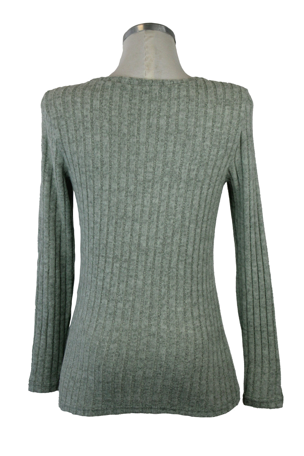 JW395 Blusa Líneas Verticales Afelpada