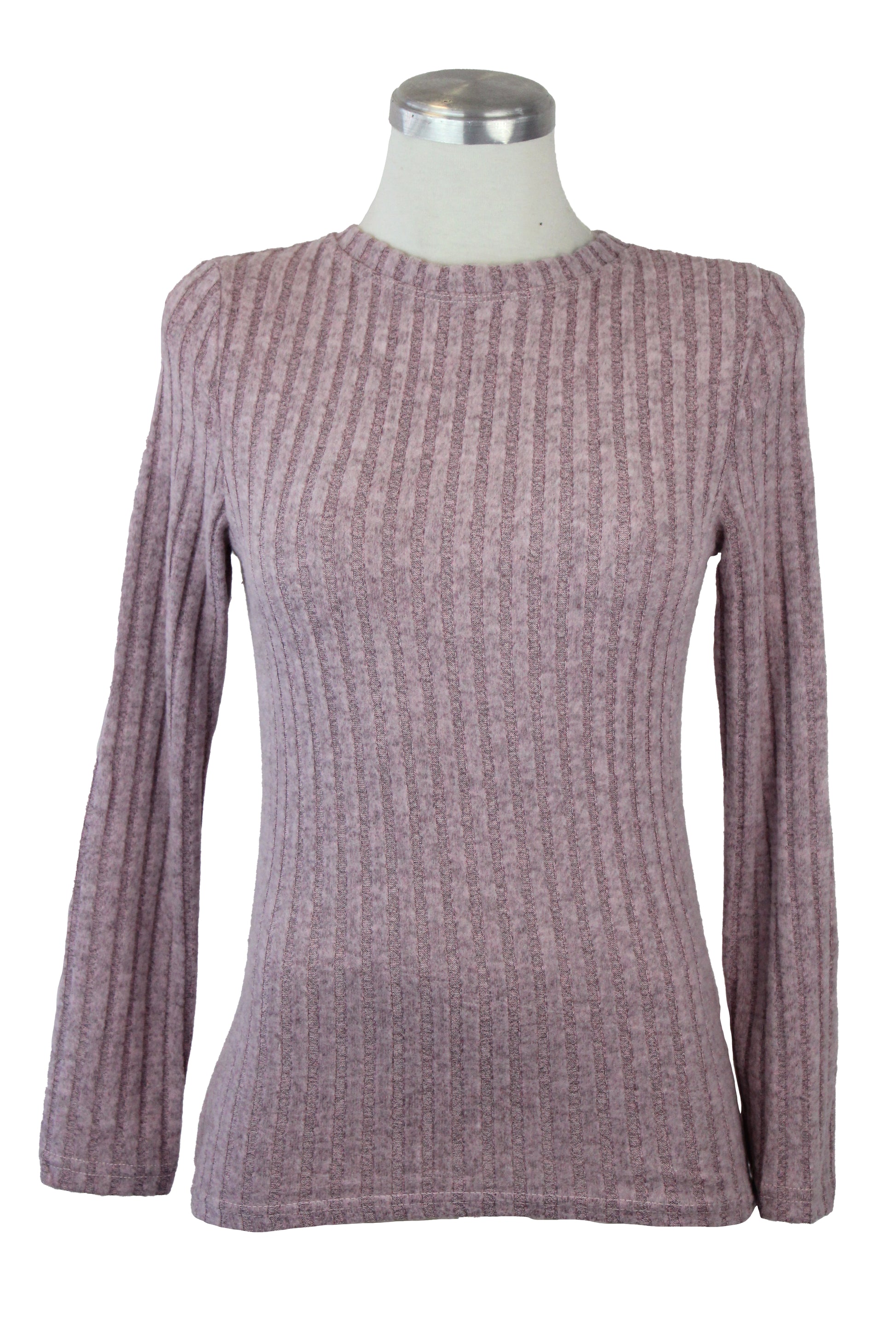 JW395 Blusa Líneas Verticales Afelpada