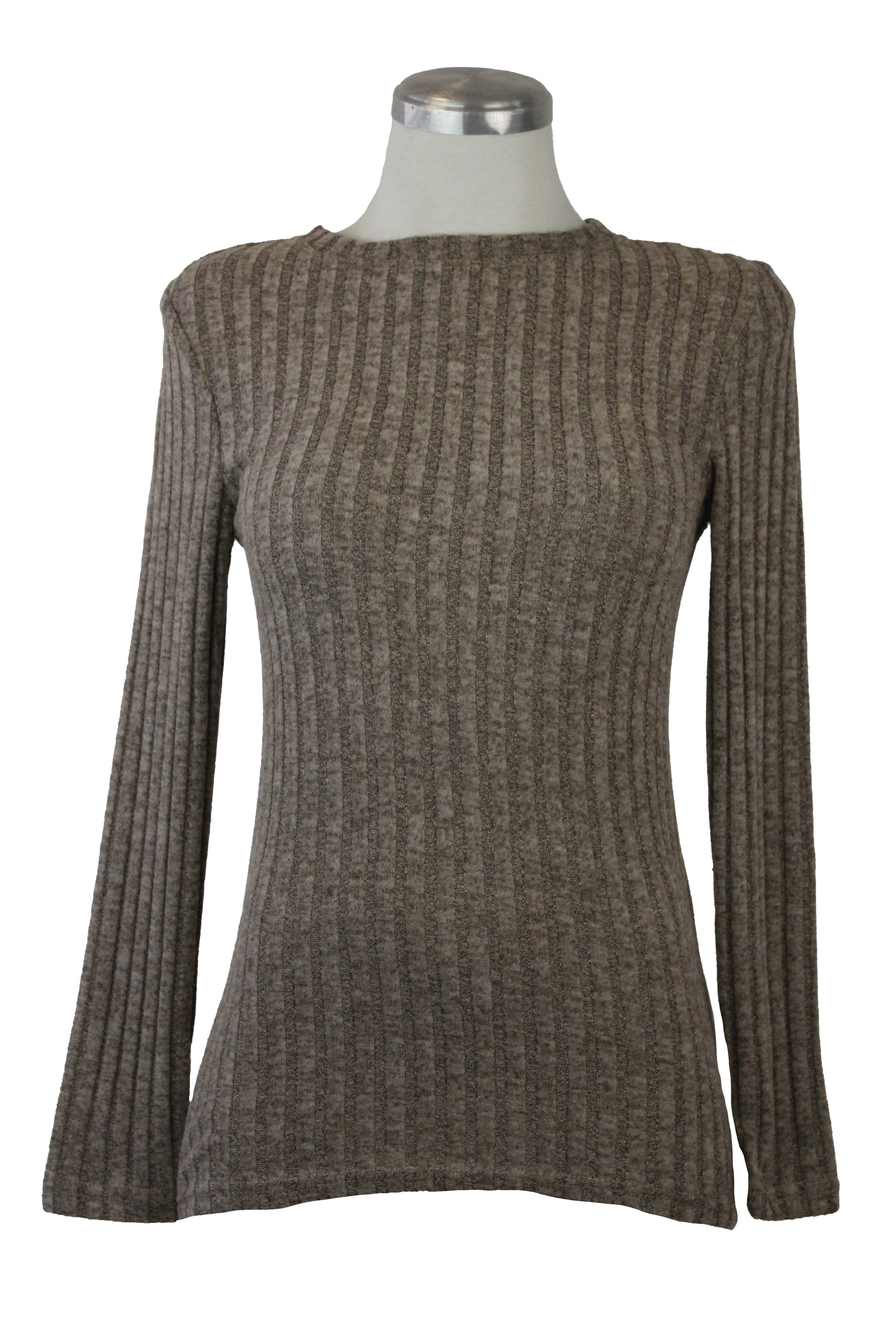 JW395 Blusa Líneas Verticales Afelpada