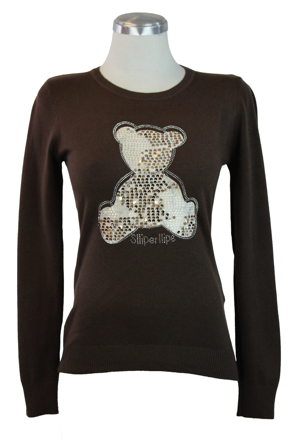 OJ-2796M Blusa Tipo Suéter Diseño Oso de Lentejuelas