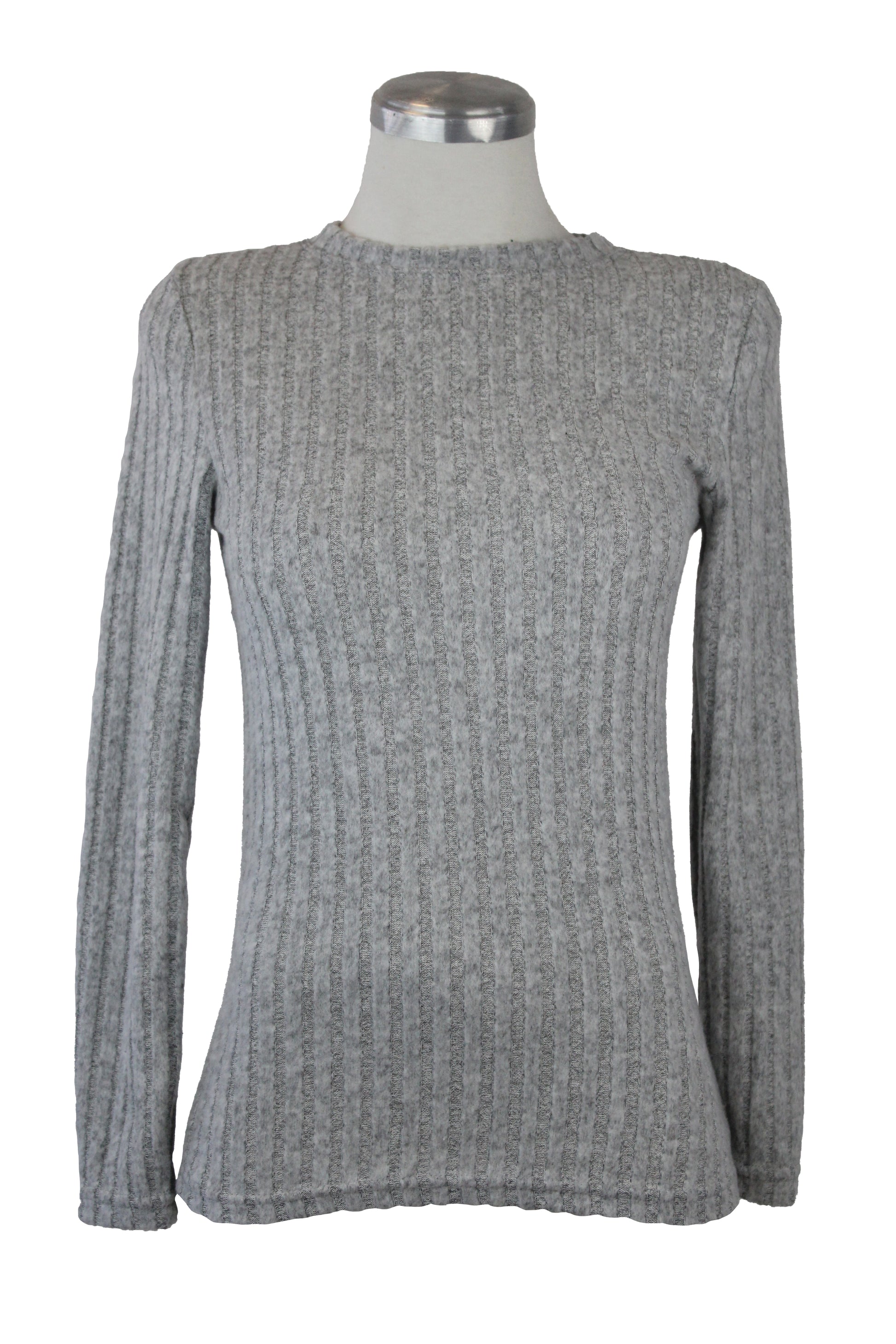 JW395 Blusa Líneas Verticales Afelpada