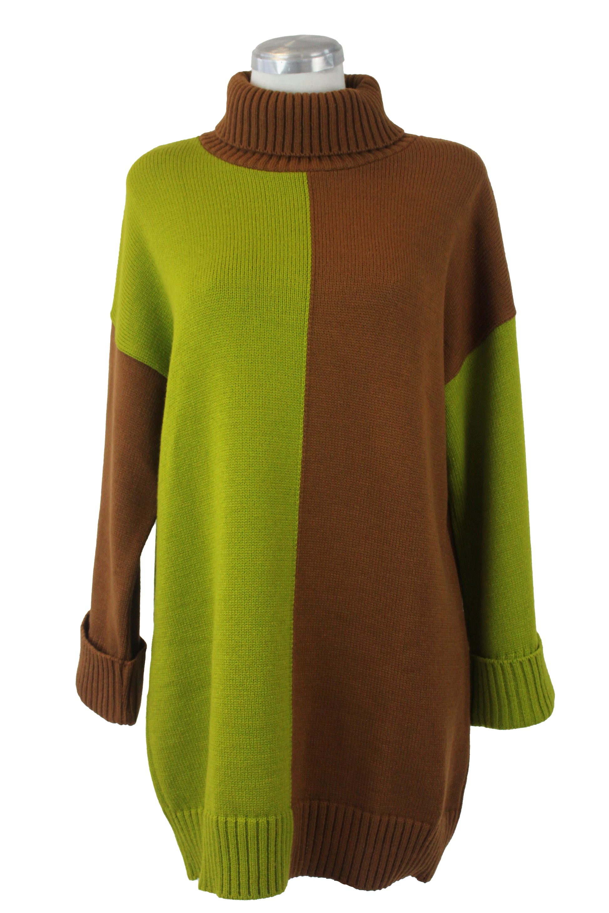 623 Sueter Largo Bitono a la Mitad