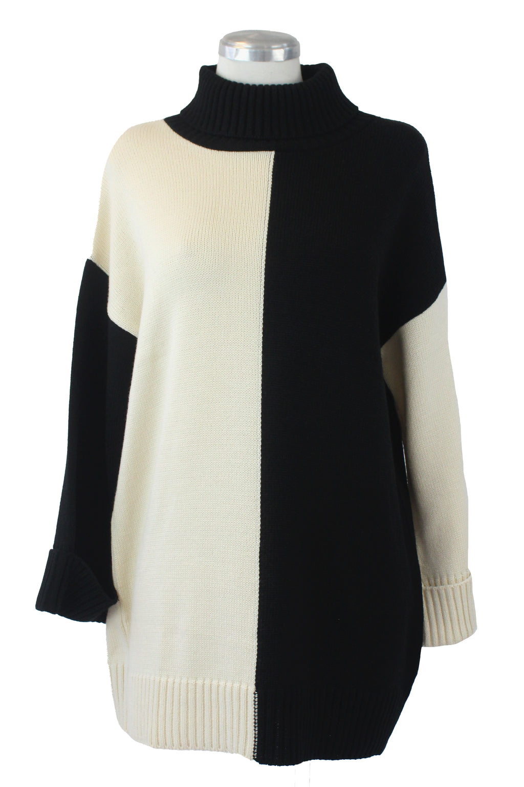 623 Sueter Largo Bitono a la Mitad