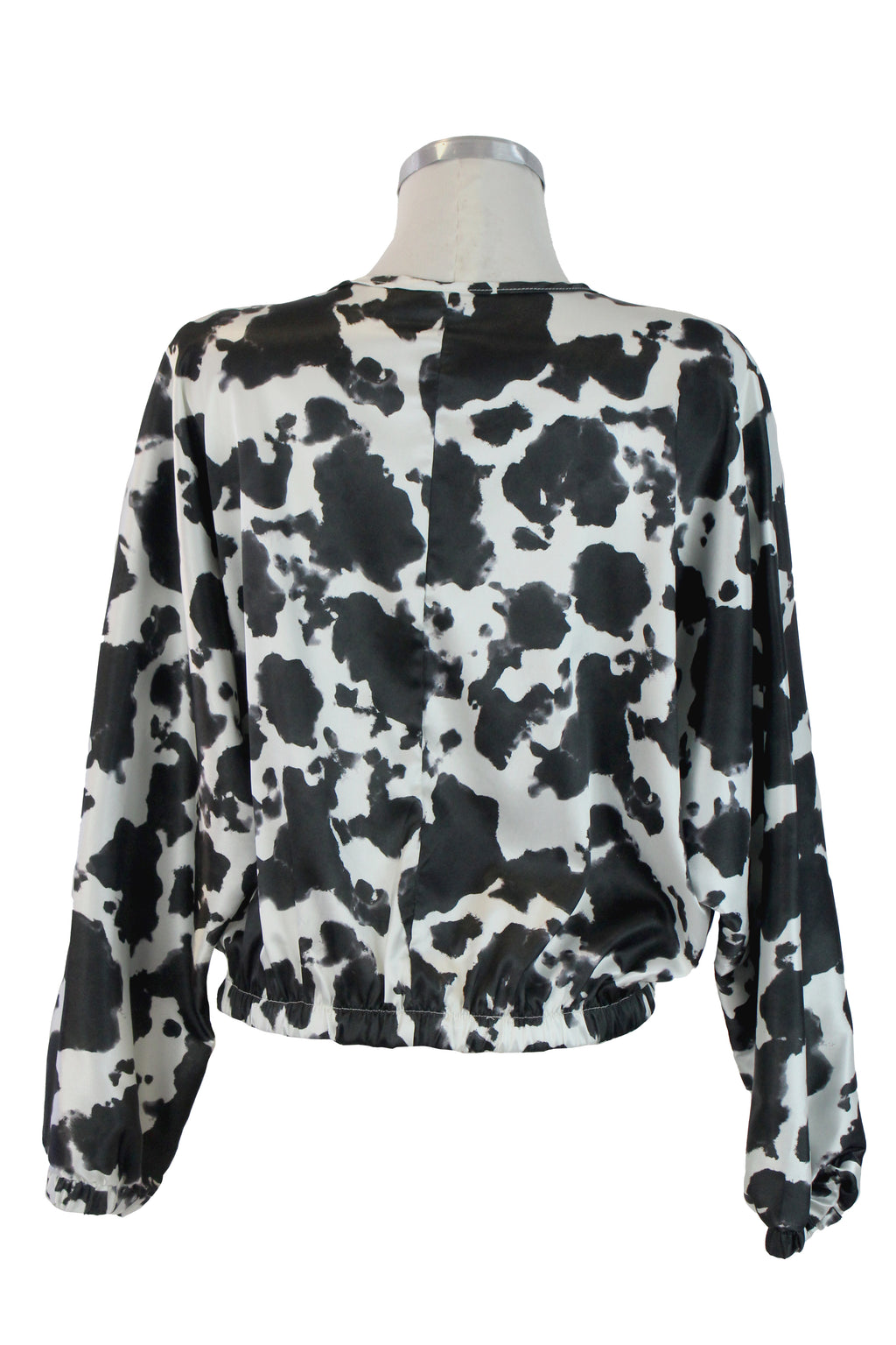 2658SV1J Camisa Satín Estampado Vaca