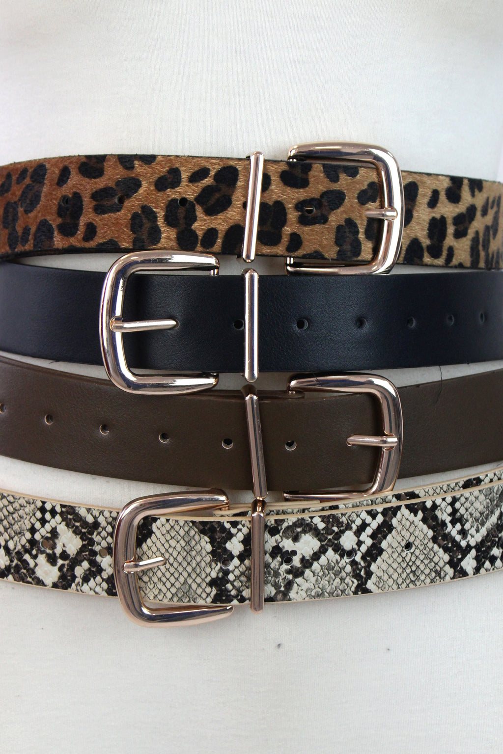 38070 Cinto Estampados Varios Hebilla Cuadrada