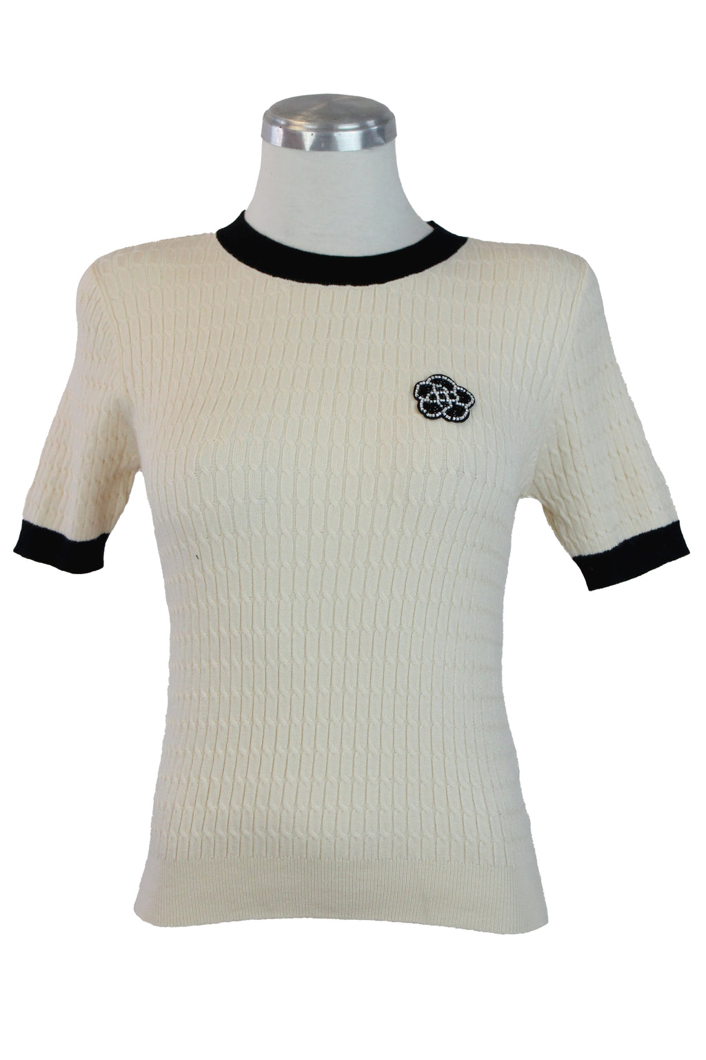 M50019 Blusa Tejida con Flor de Shakira