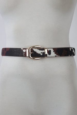 27028 Cinto Delgado Estampado Animal P