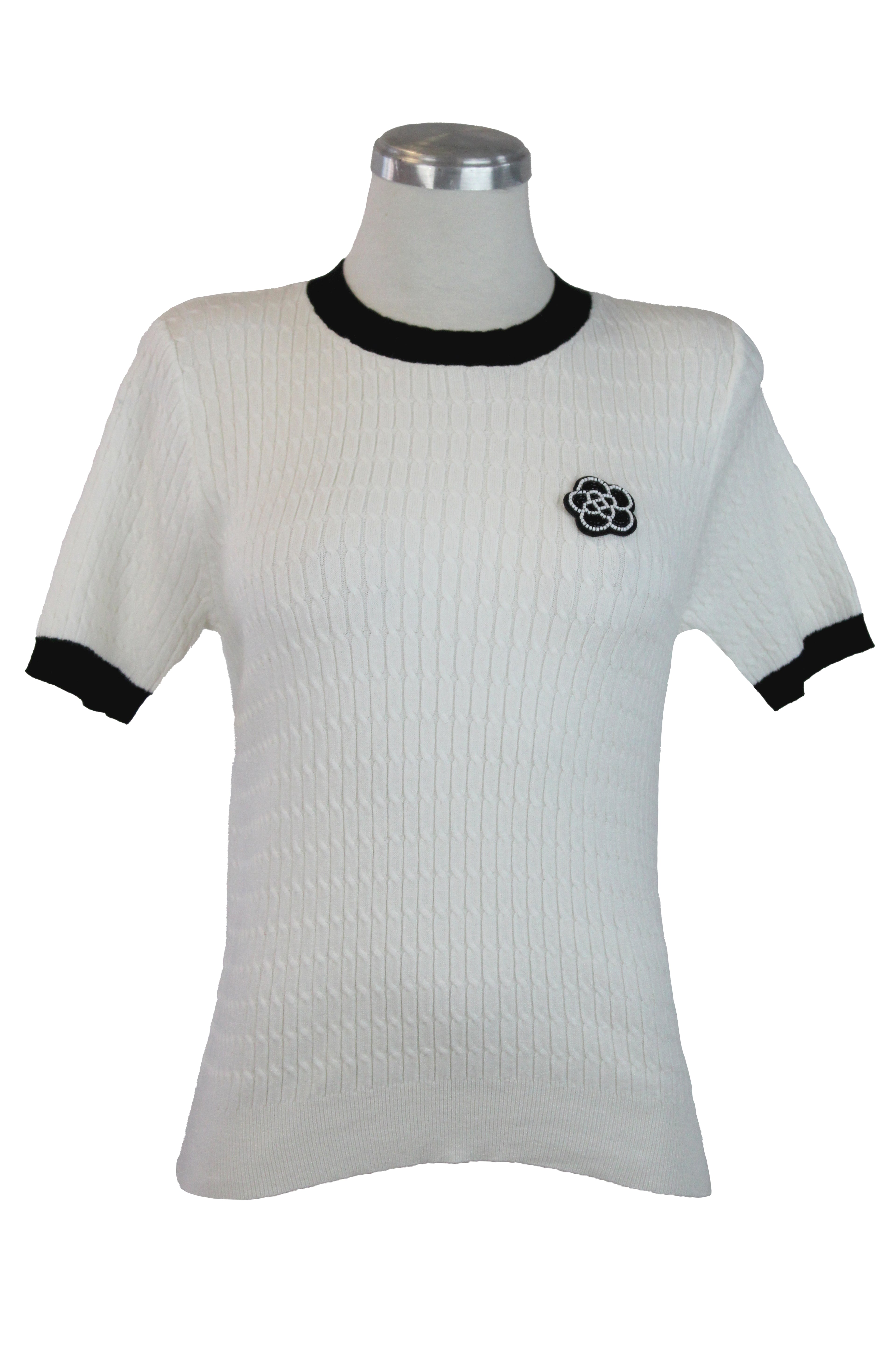 M50019 Blusa Tejida con Flor de Shakira