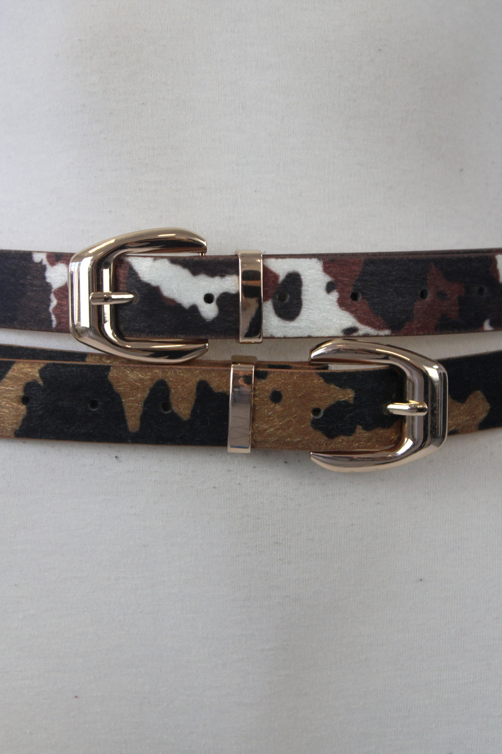 27028 Cinto Delgado Estampado Animal P