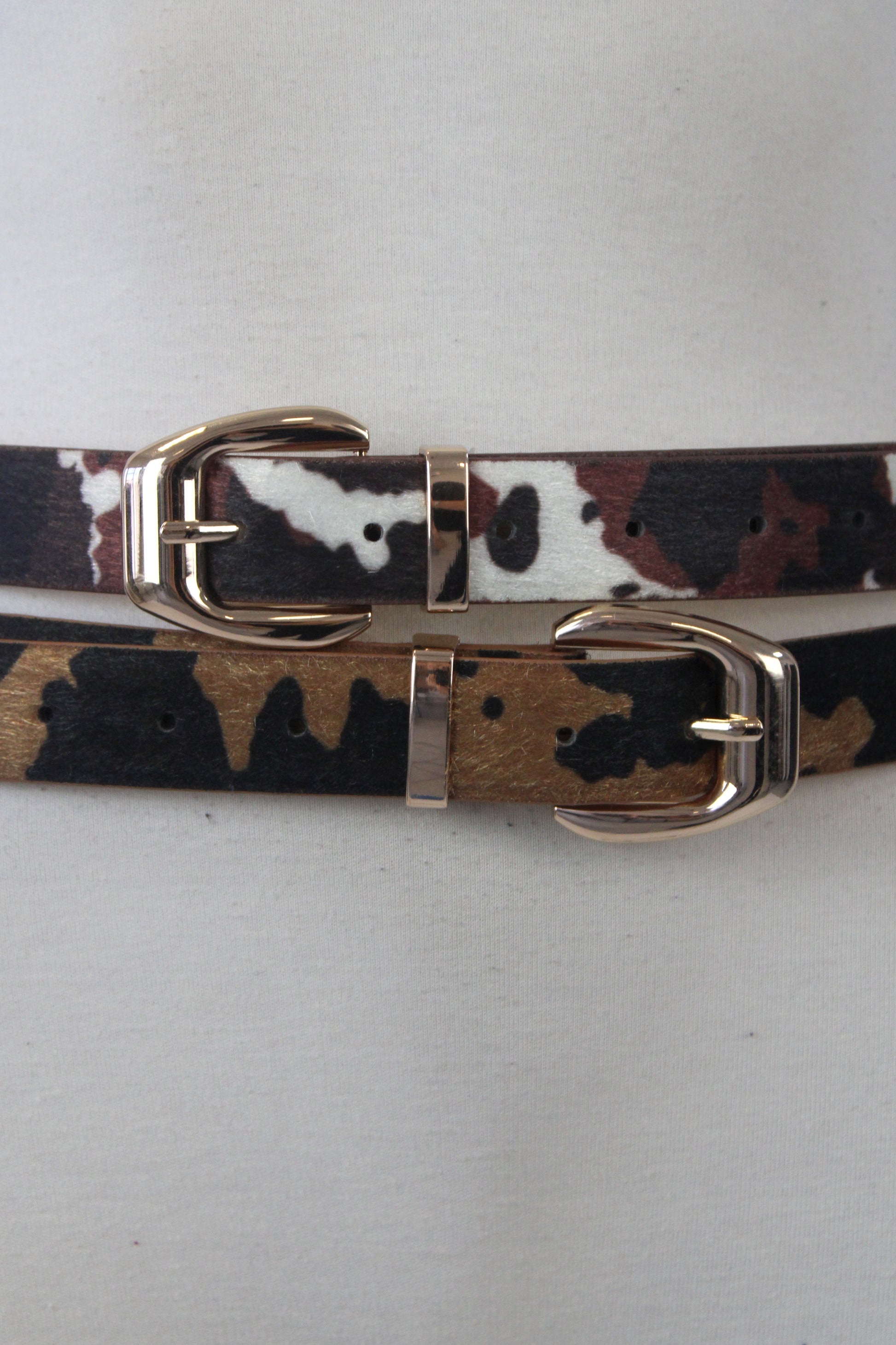 27028 Cinto Delgado Estampado Animal P