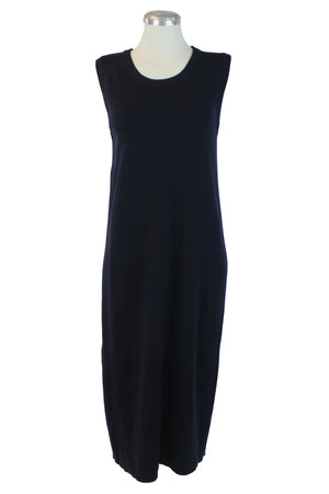 5766 Vestido Liso Tipo Suéter Tejido sin Mangas